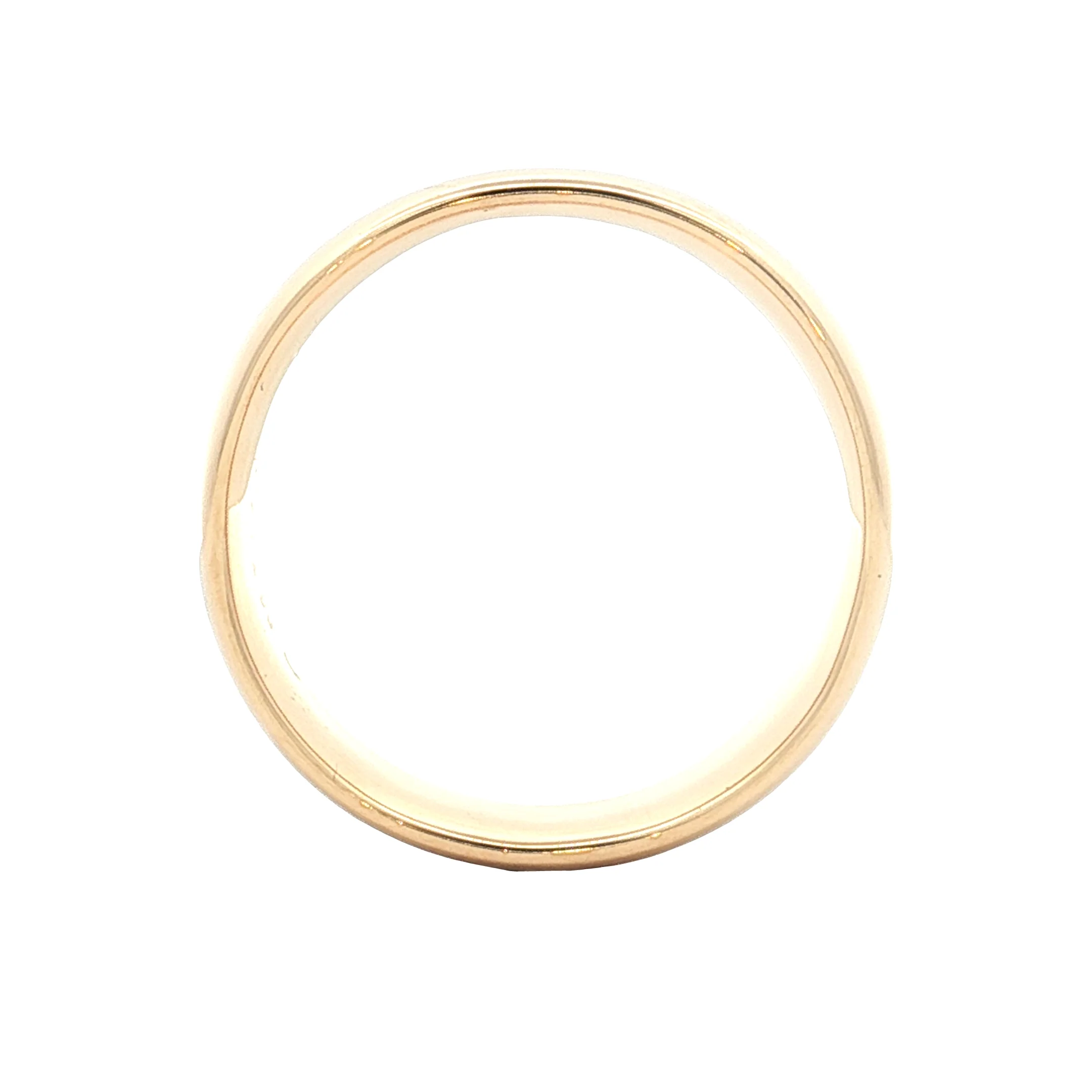 Mens 5mm Comfort Fit Wedding Band 14k Yellow Gold - Image 4