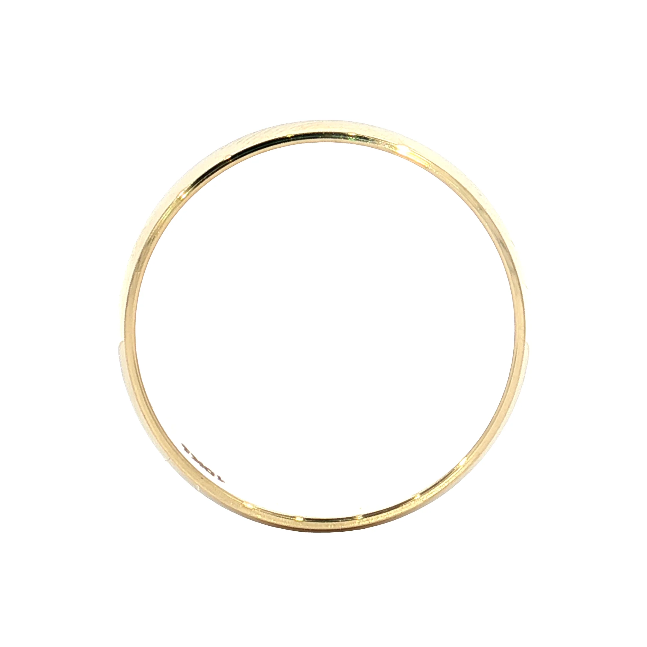 Men's 5mm Half Round Wedding Band 10k Yellow Gold - Image 4