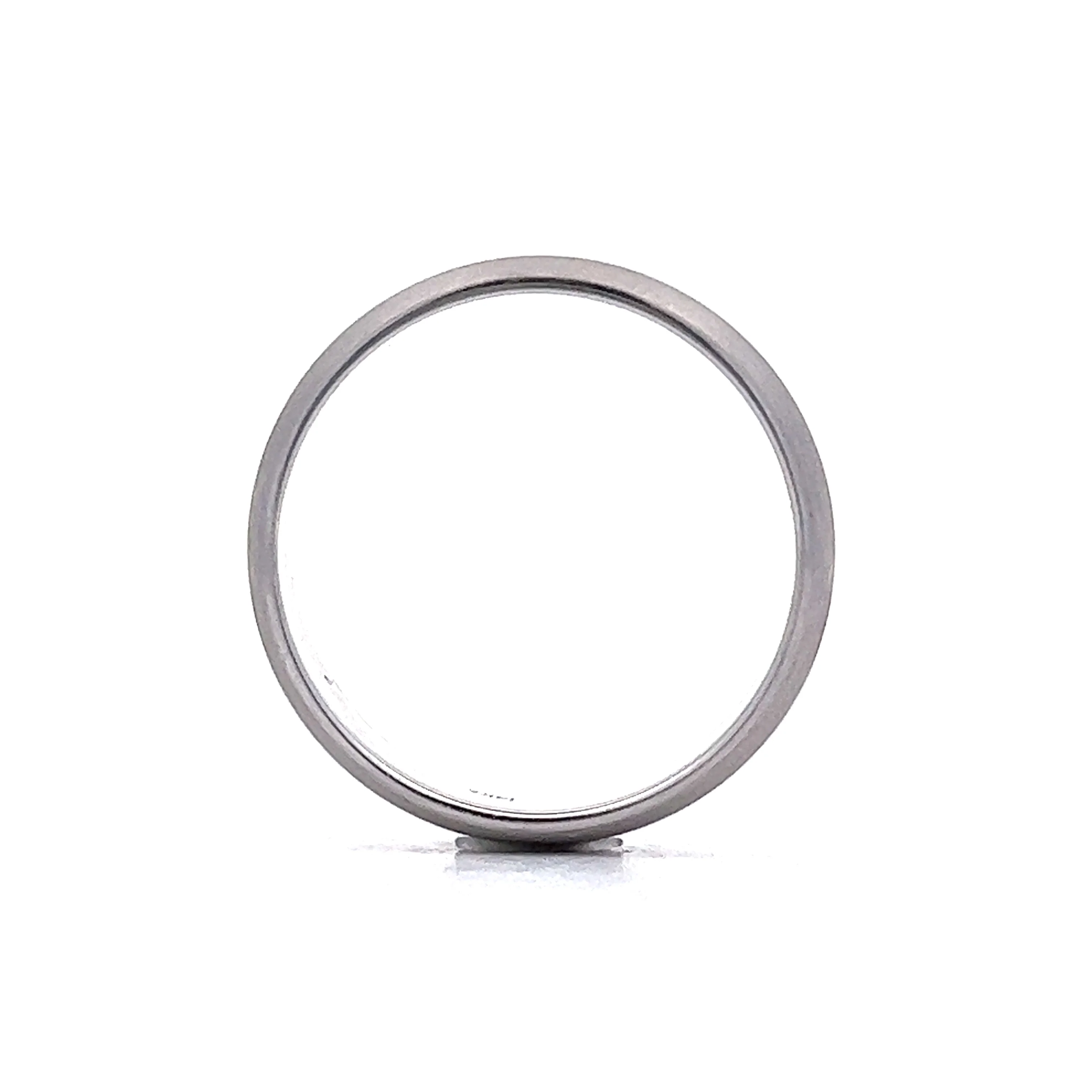 Men's 5mm Satin Finished Wedding Band in 14k White Gold - Image 4