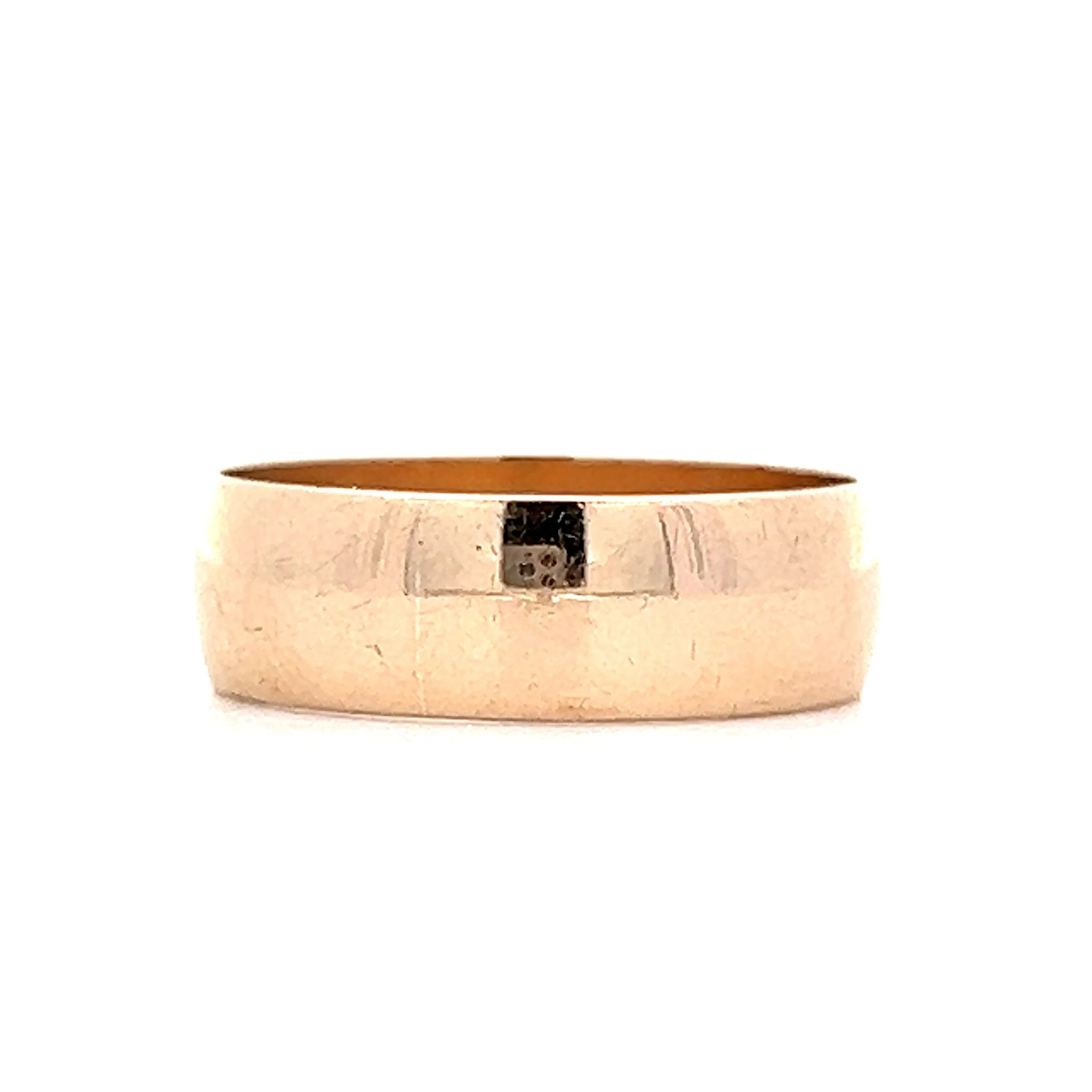 Mens 6mm Victorian Wedding Band in 14k Yellow Gold