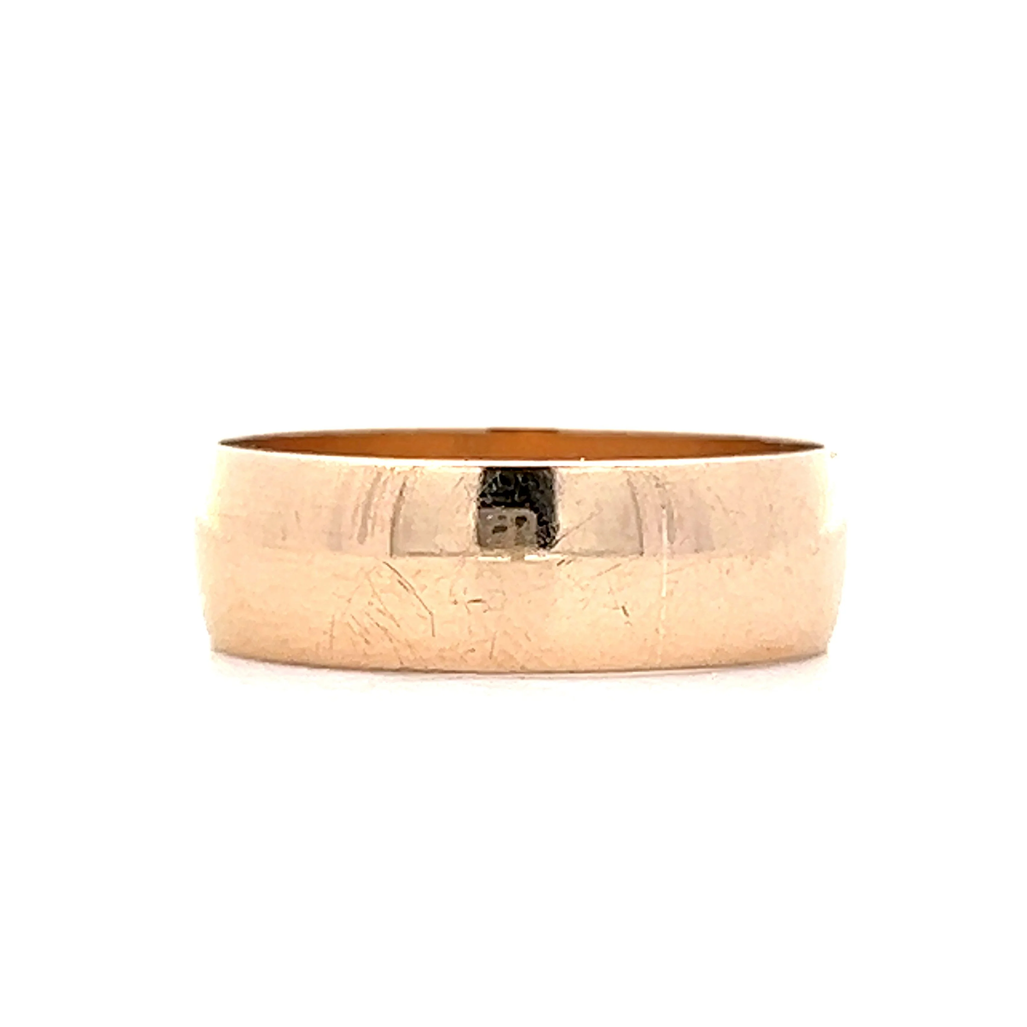 Mens 6mm Victorian Wedding Band in 14k Yellow Gold - Image 2