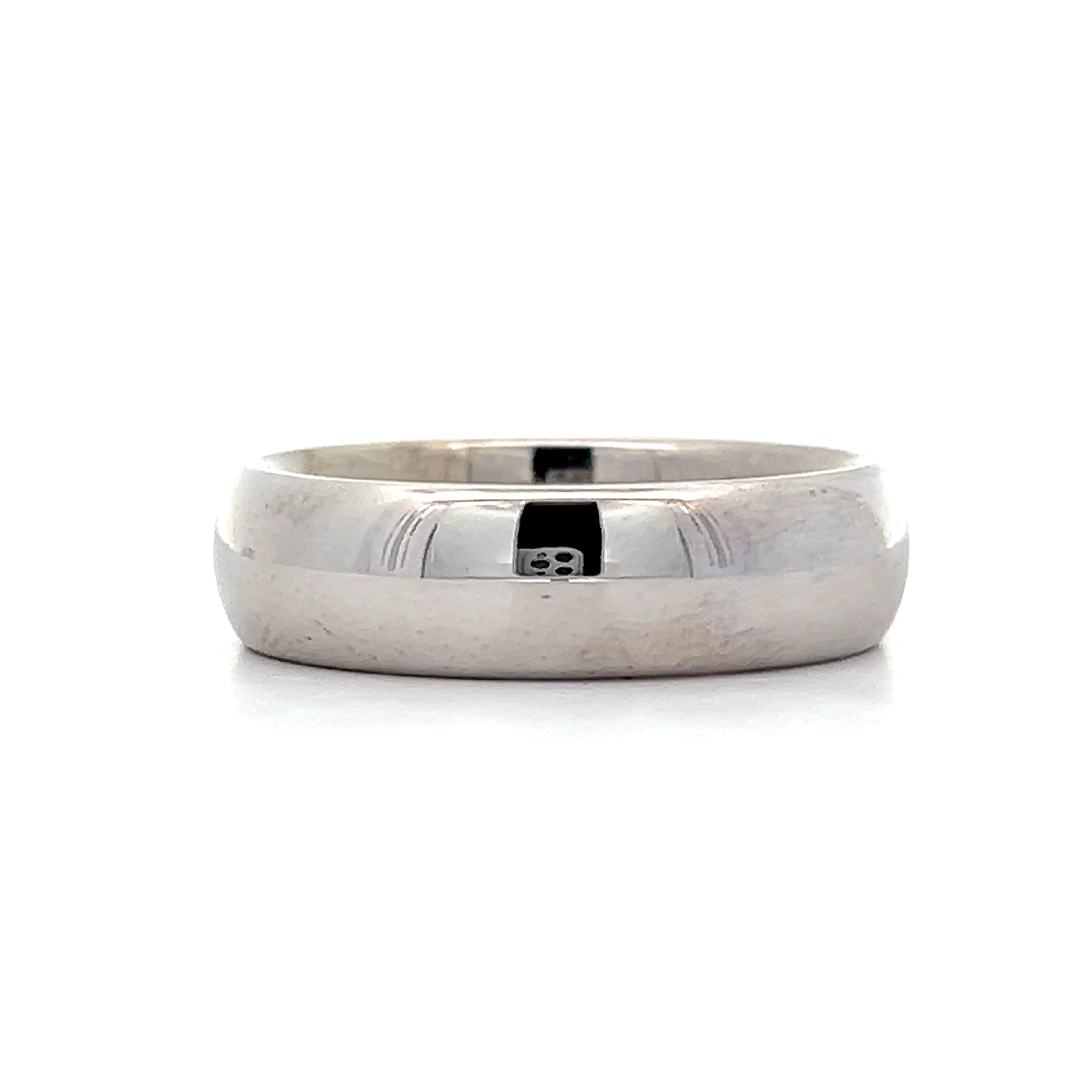 Men's 7mm Wedding Band in 14k White Gold - Image 2