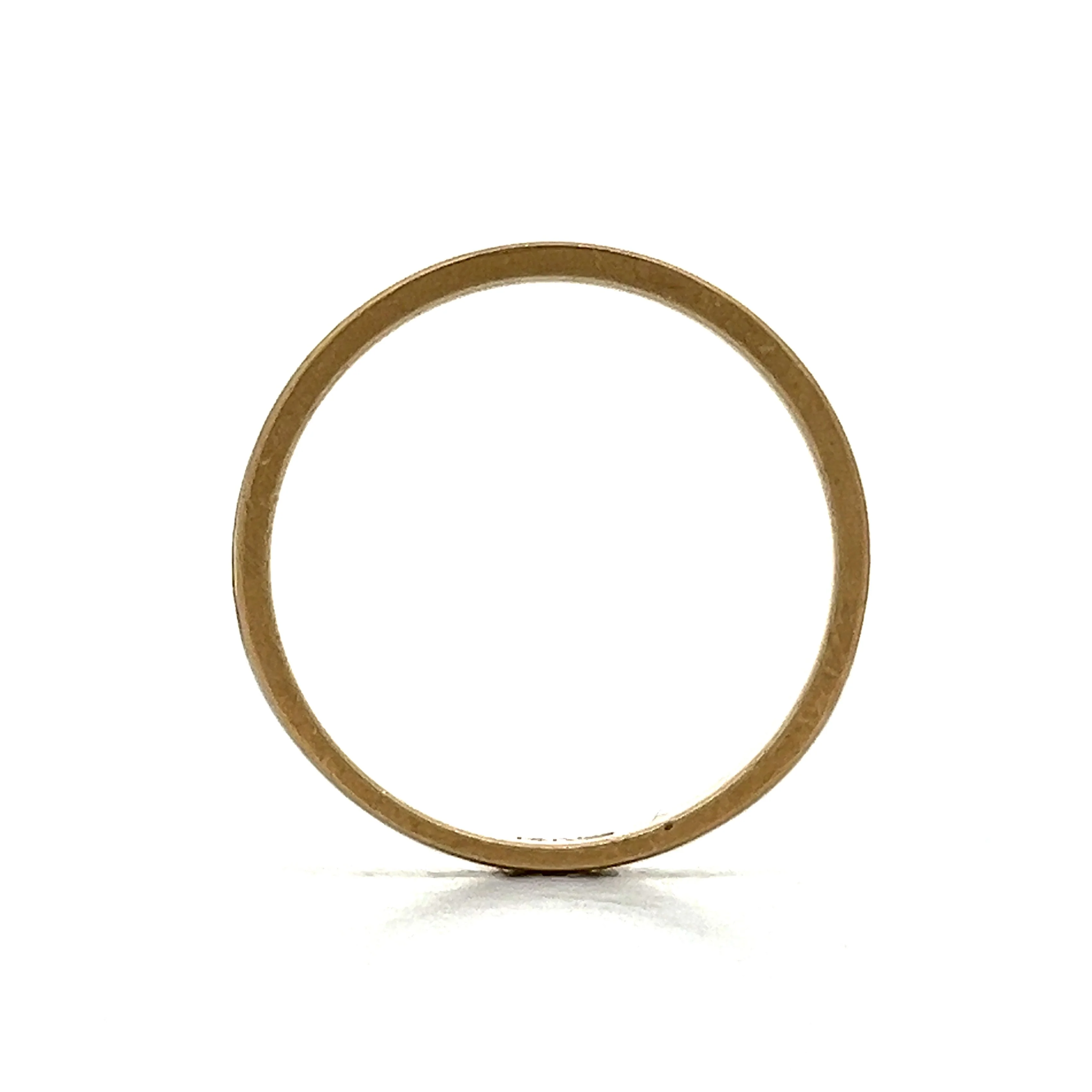 Men's Etched Tapered Wedding Band in 14k - Image 4
