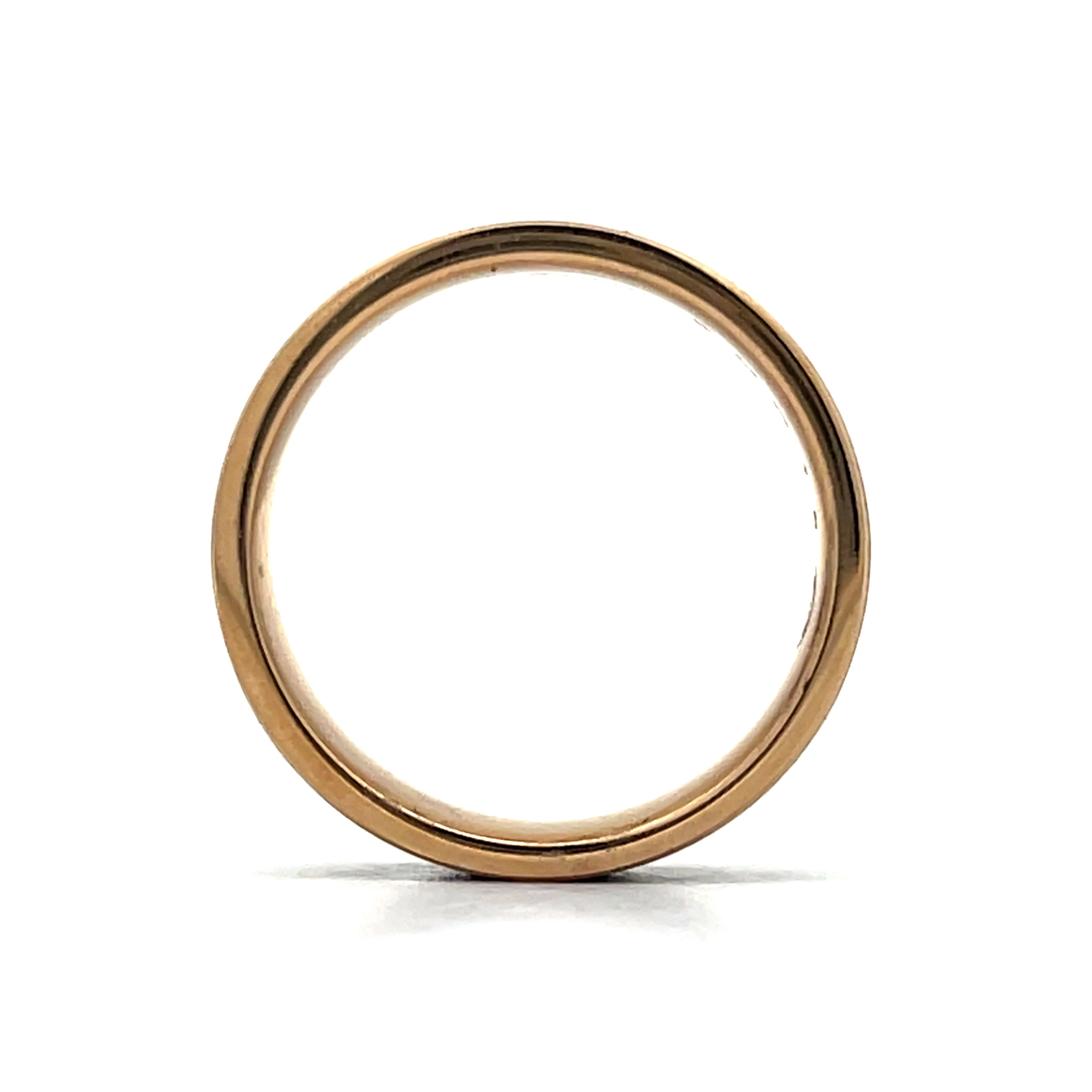 Mens Hammered Tantalum Wedding Band in 14k - Image 4