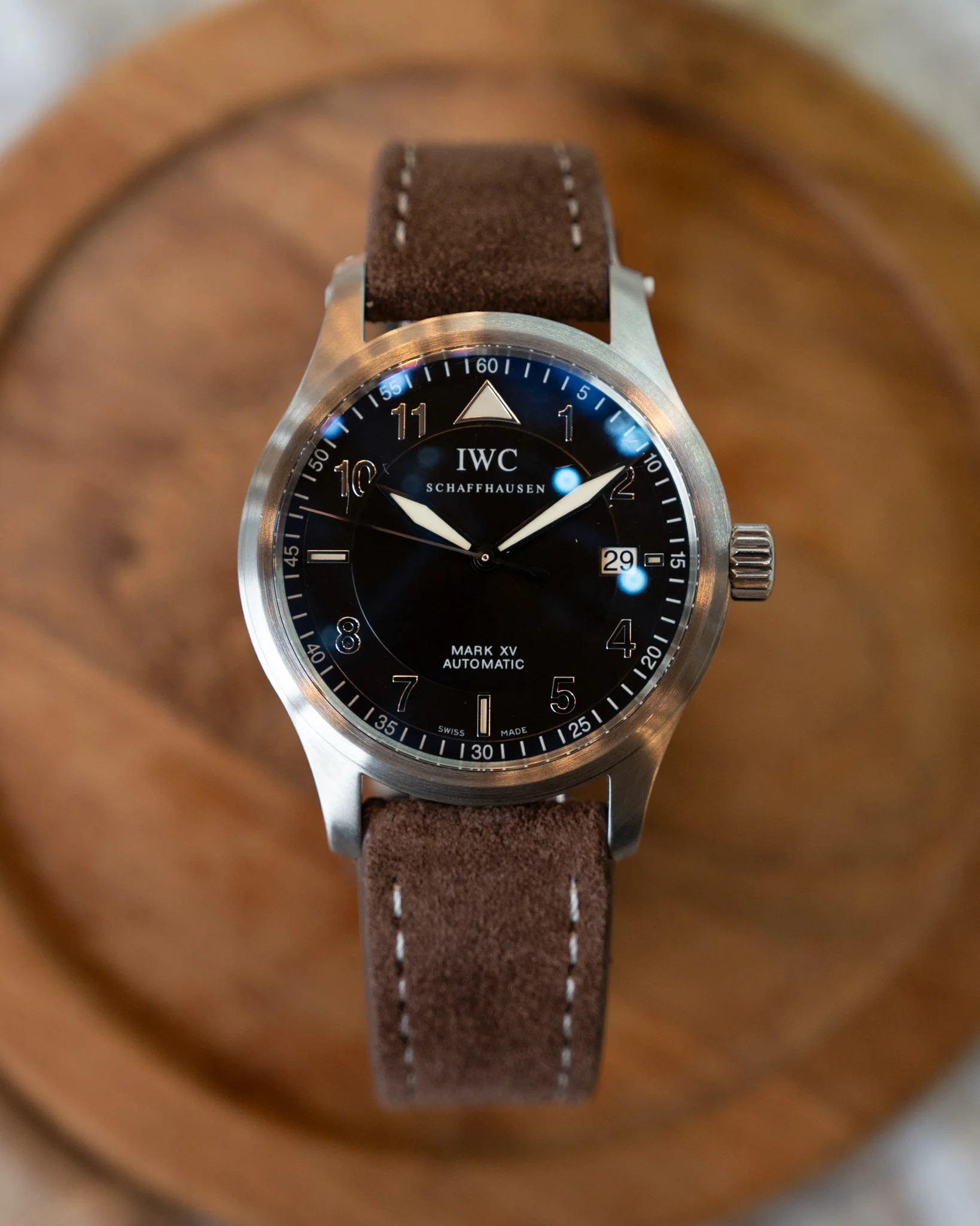 Men's IWC Mark XV Fliegerhuhr 3253 38mm Stainless Steel - Image 5