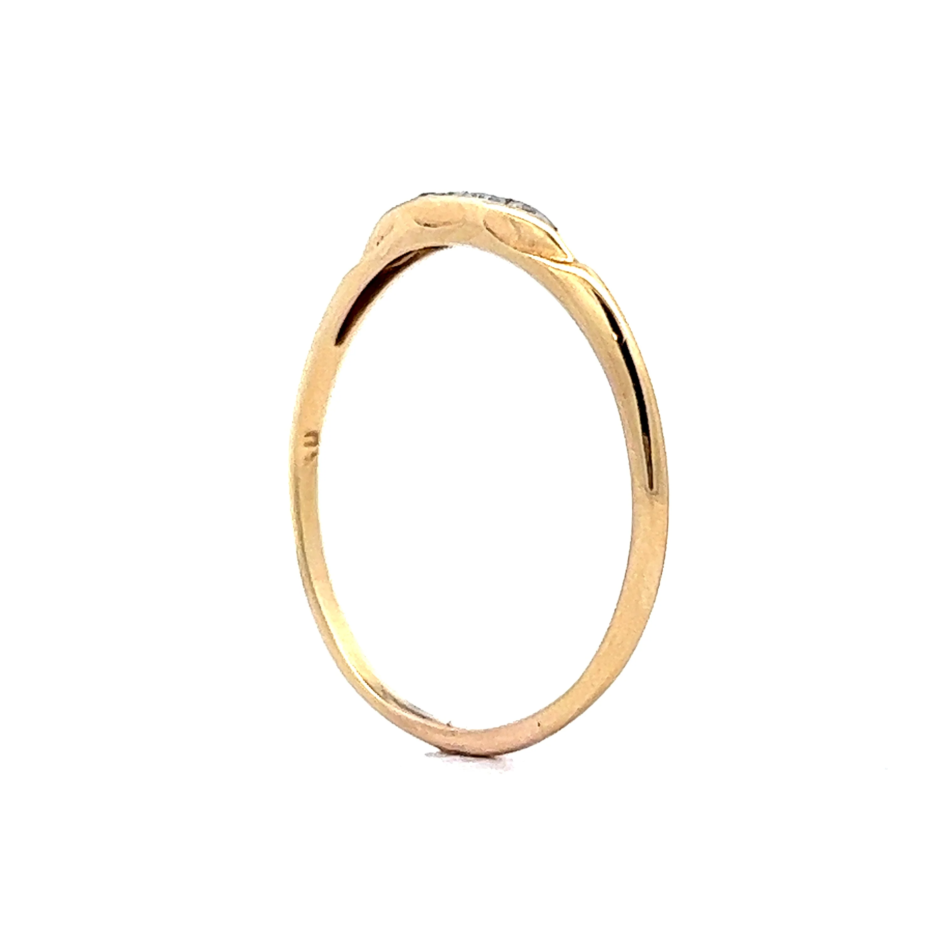 Men's Retro Two-Toned Diamond Wedding Band in 14k - Image 5