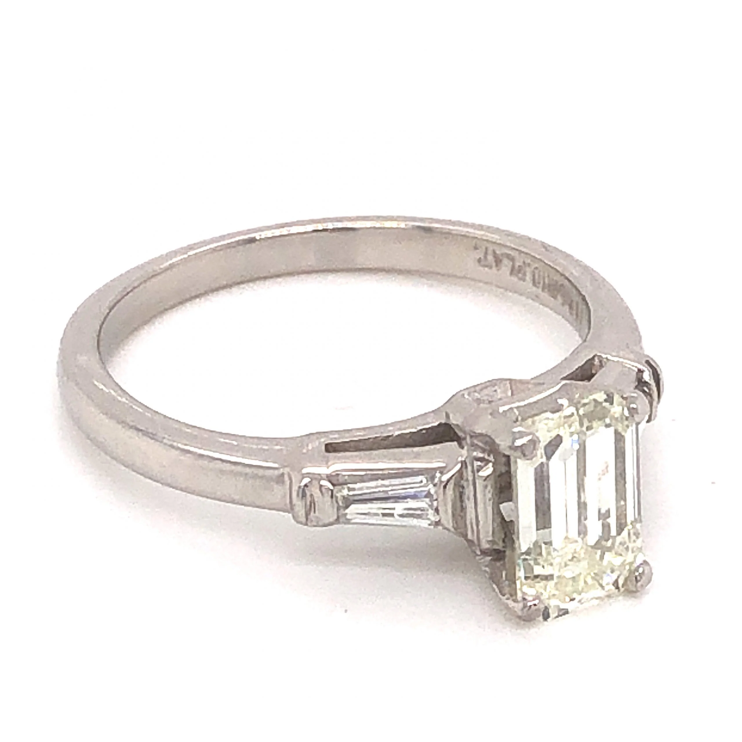 Mid-Century 1.00 GIA Diamond Engagement Ring in Platinum - Image 3