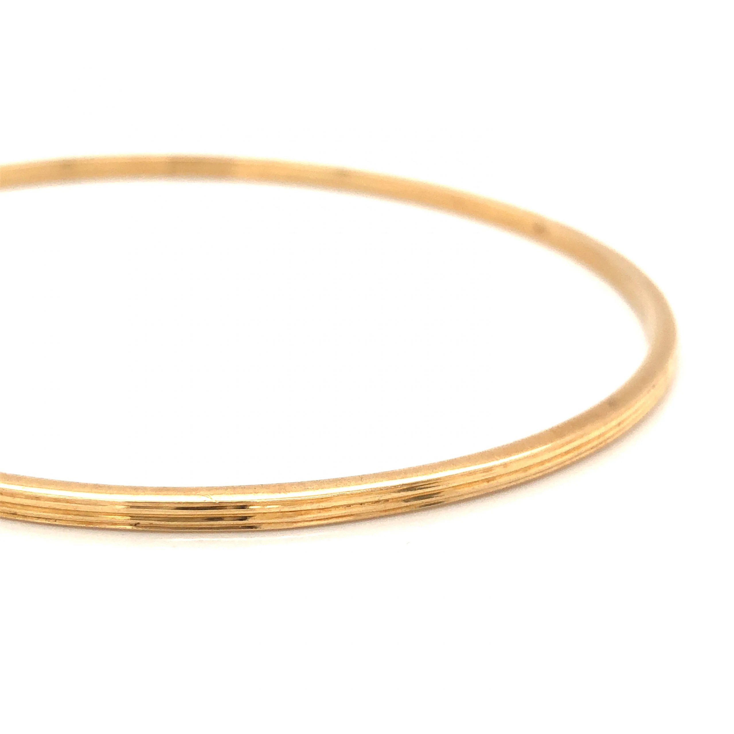 Mid-Century Bangle Bracelet in 18k Yellow Gold - Image 2