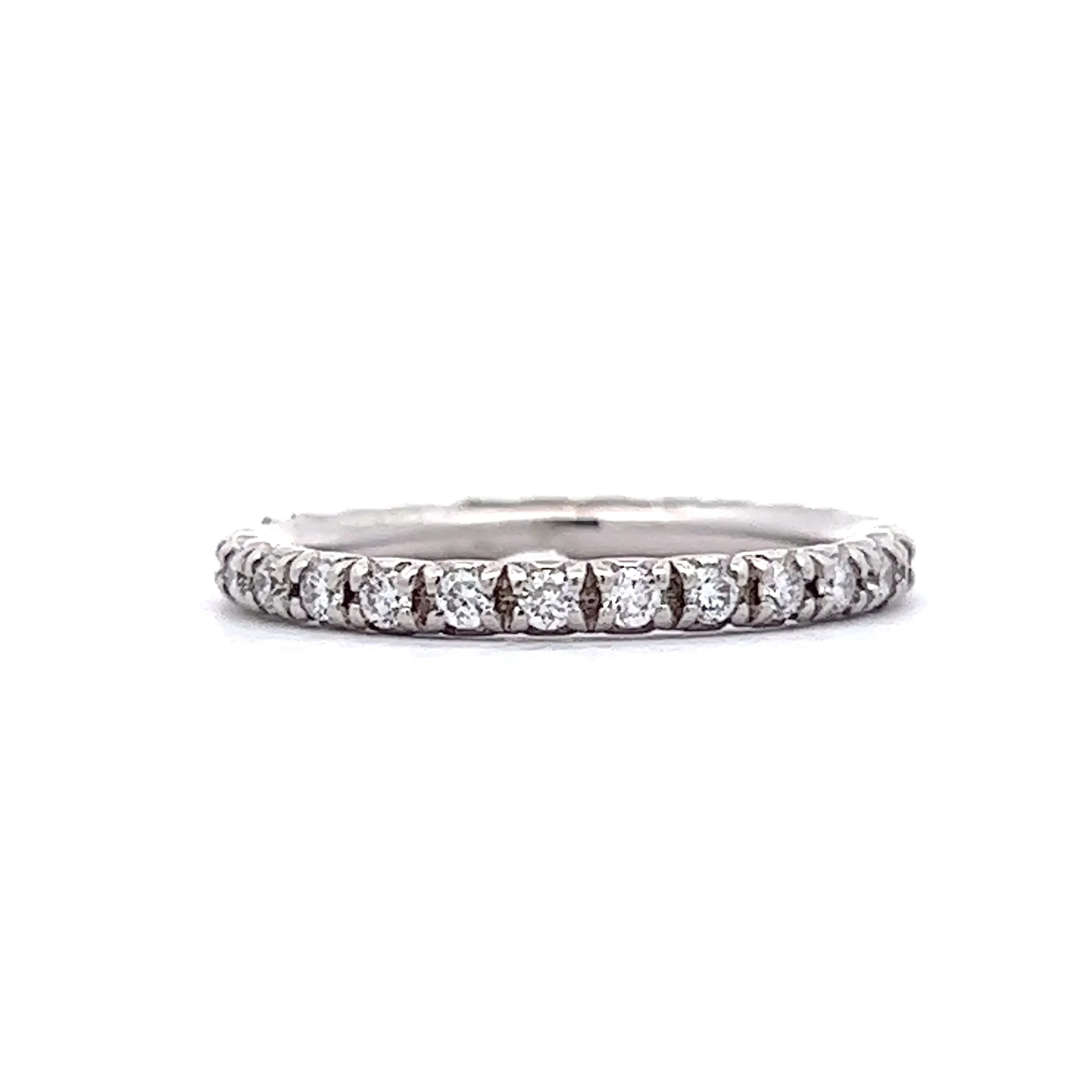Mid-Century Diamond Eternity Wedding Band in Platinum - Image 3