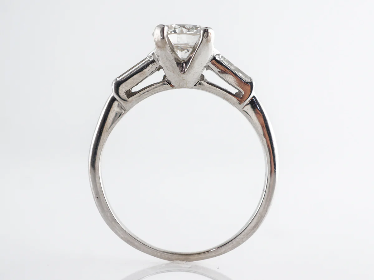 Mid-Century GIA Diamond Engagement Ring Platinum - Image 4