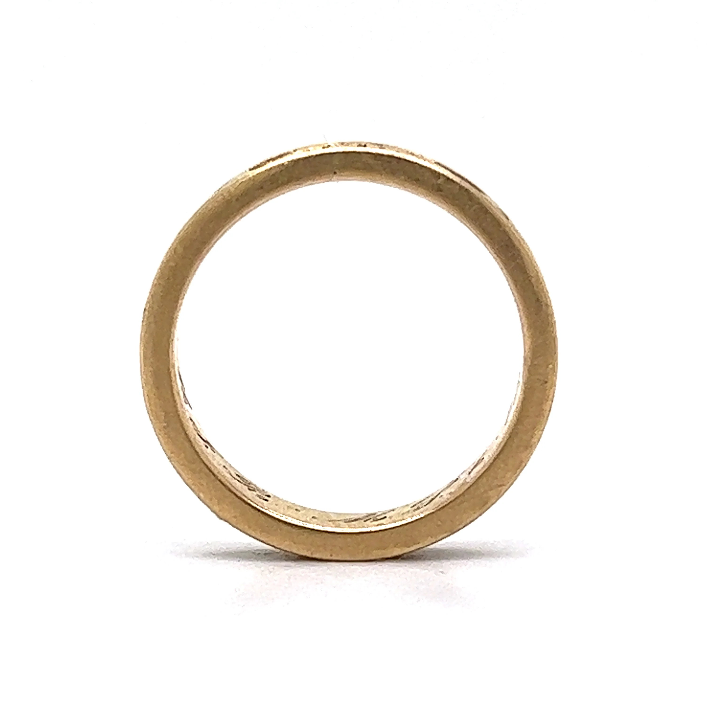 Mid-Century Gold Nugget Wedding Band in 14k Yellow Gold - Image 4