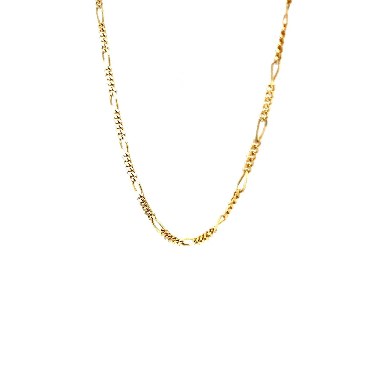 Modern 19 Inch Chain Necklace in 14k Yellow Gold - Image 2