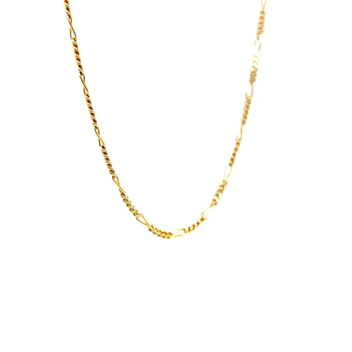 Modern 19 Inch Chain Necklace in 14k Yellow Gold - Image 4