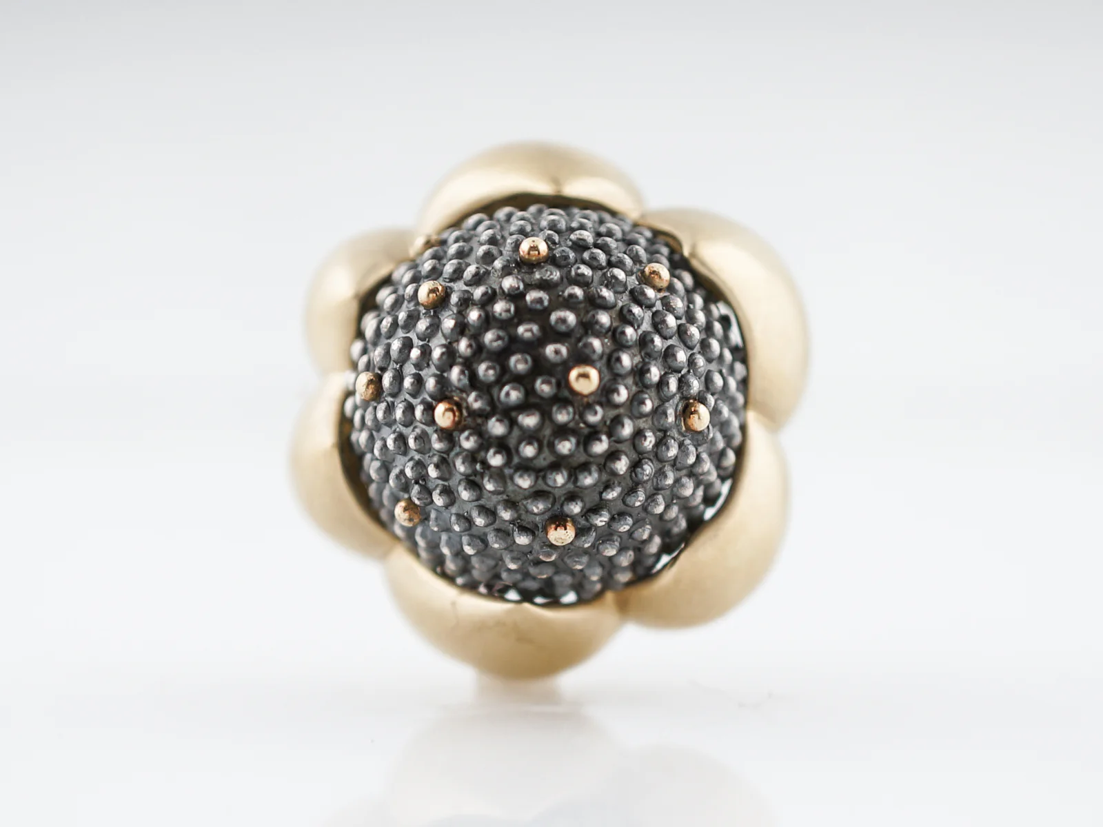 Modern Boregaard Earrings in 18k Yellow Gold & Silver - Image 3
