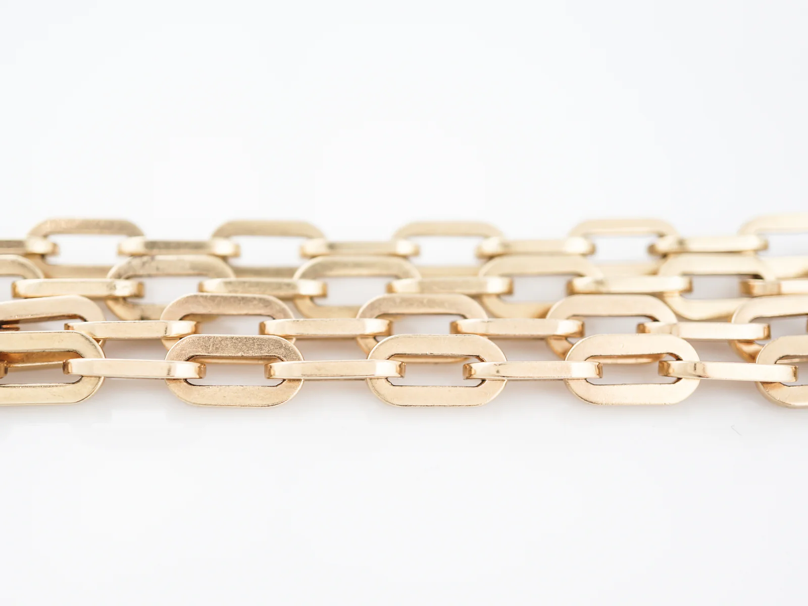 Modern Heavy Long 33" Chain Necklace in 14k Yellow Gold - Image 4