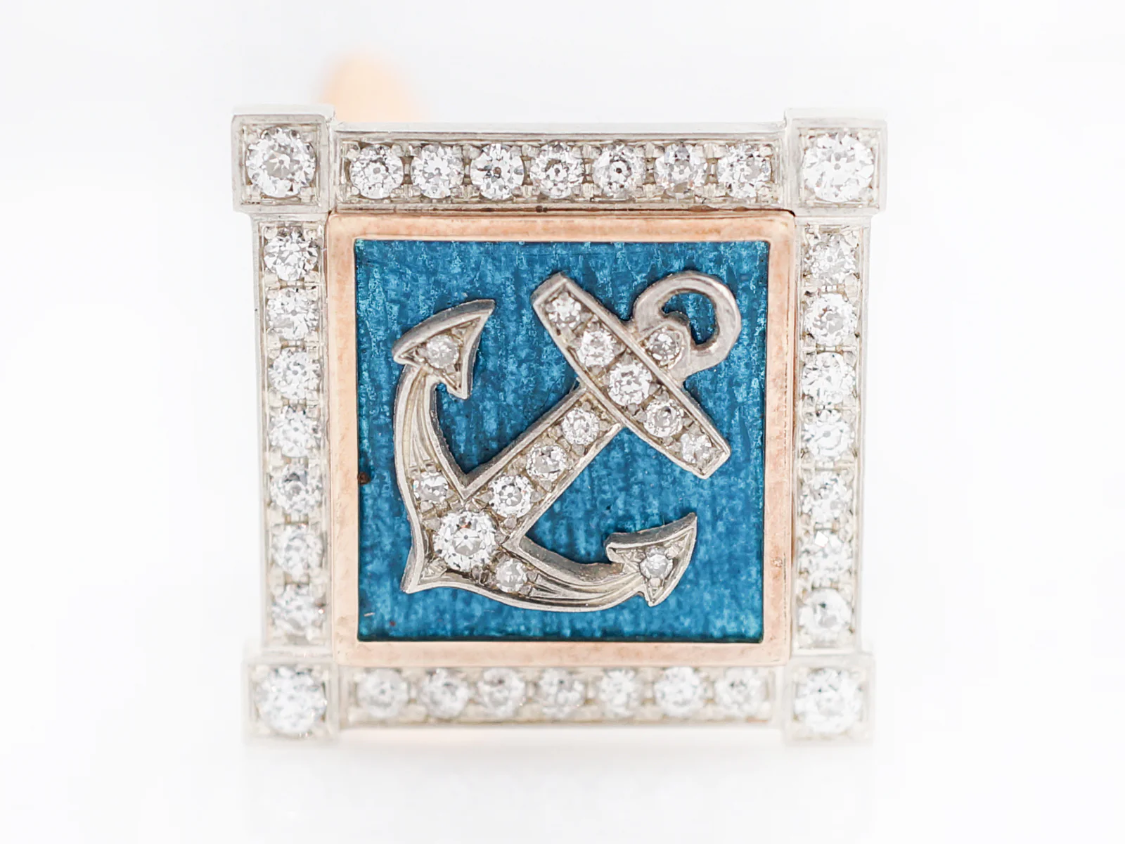 Modern Cufflinks 1.50 Old European Cut Diamonds in 18k Yellow Gold - Image 5