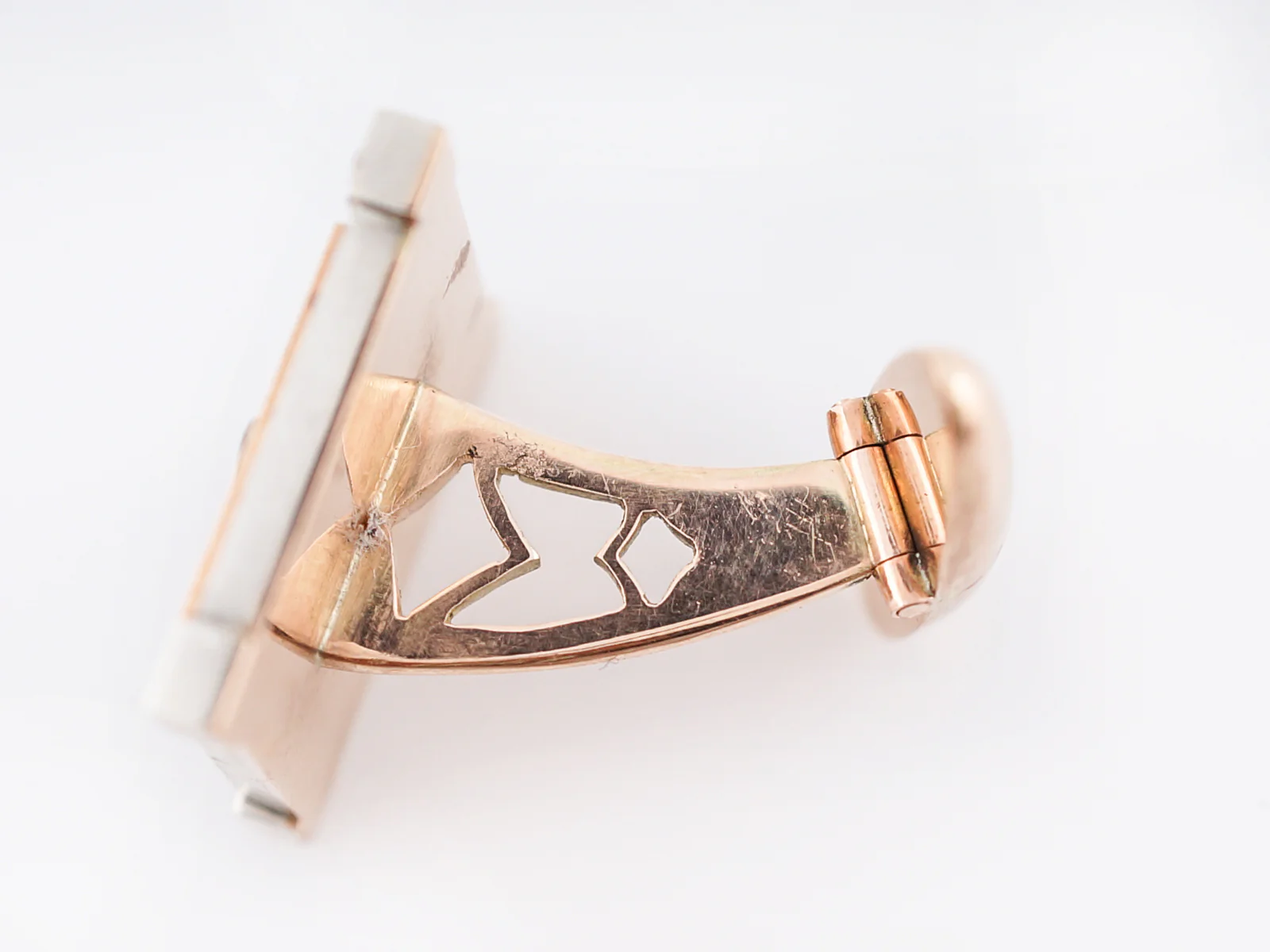 Modern Cufflinks 1.50 Old European Cut Diamonds in 18k Yellow Gold - Image 7