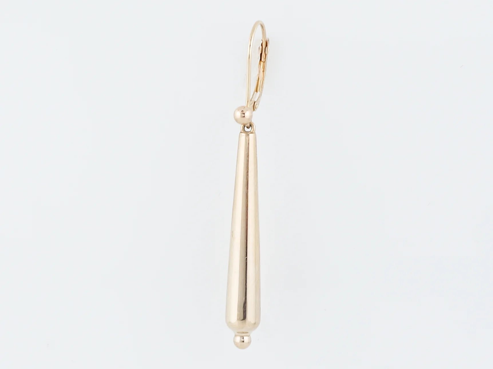 Modern Dangle Drop Earrings in 14k Yellow Gold - Image 4