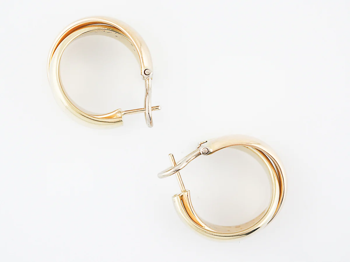 Modern Earrings in 18K Yellow Gold