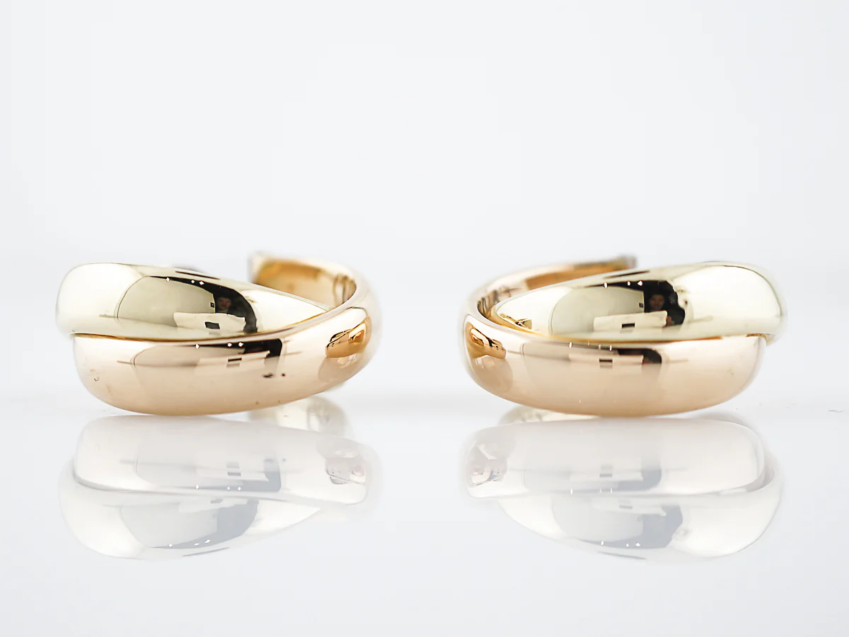Modern Earrings in 18K Yellow Gold - Image 6