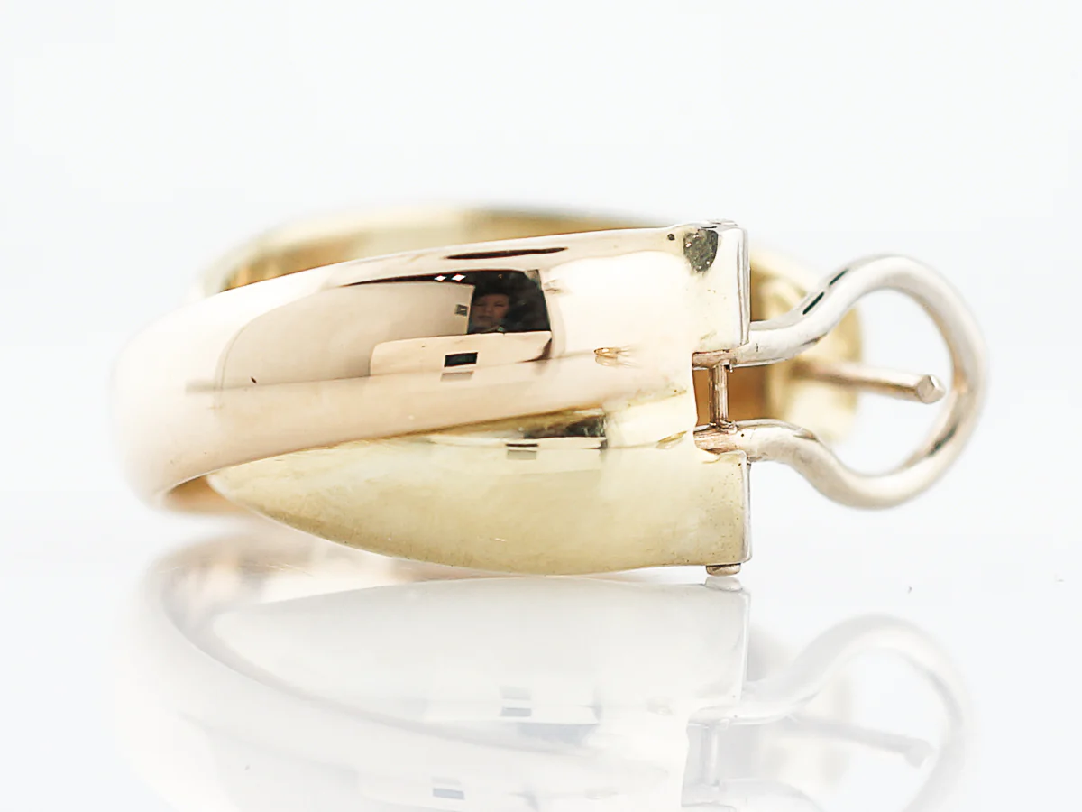 Modern Earrings in 18K Yellow Gold - Image 7