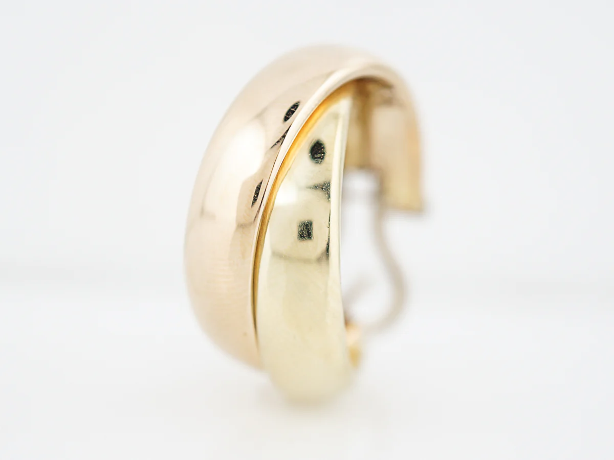 Modern Earrings in 18K Yellow Gold - Image 8