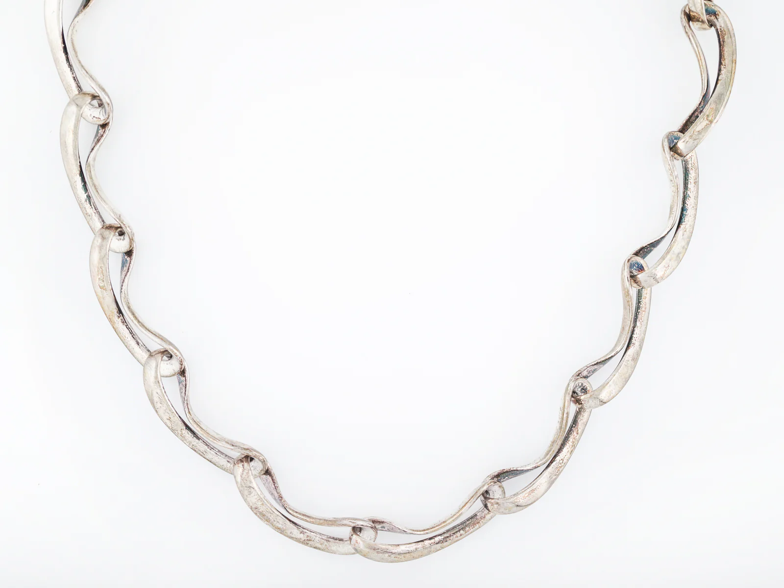 Modern Necklace Georg Jensen Chain in Sterling Silver