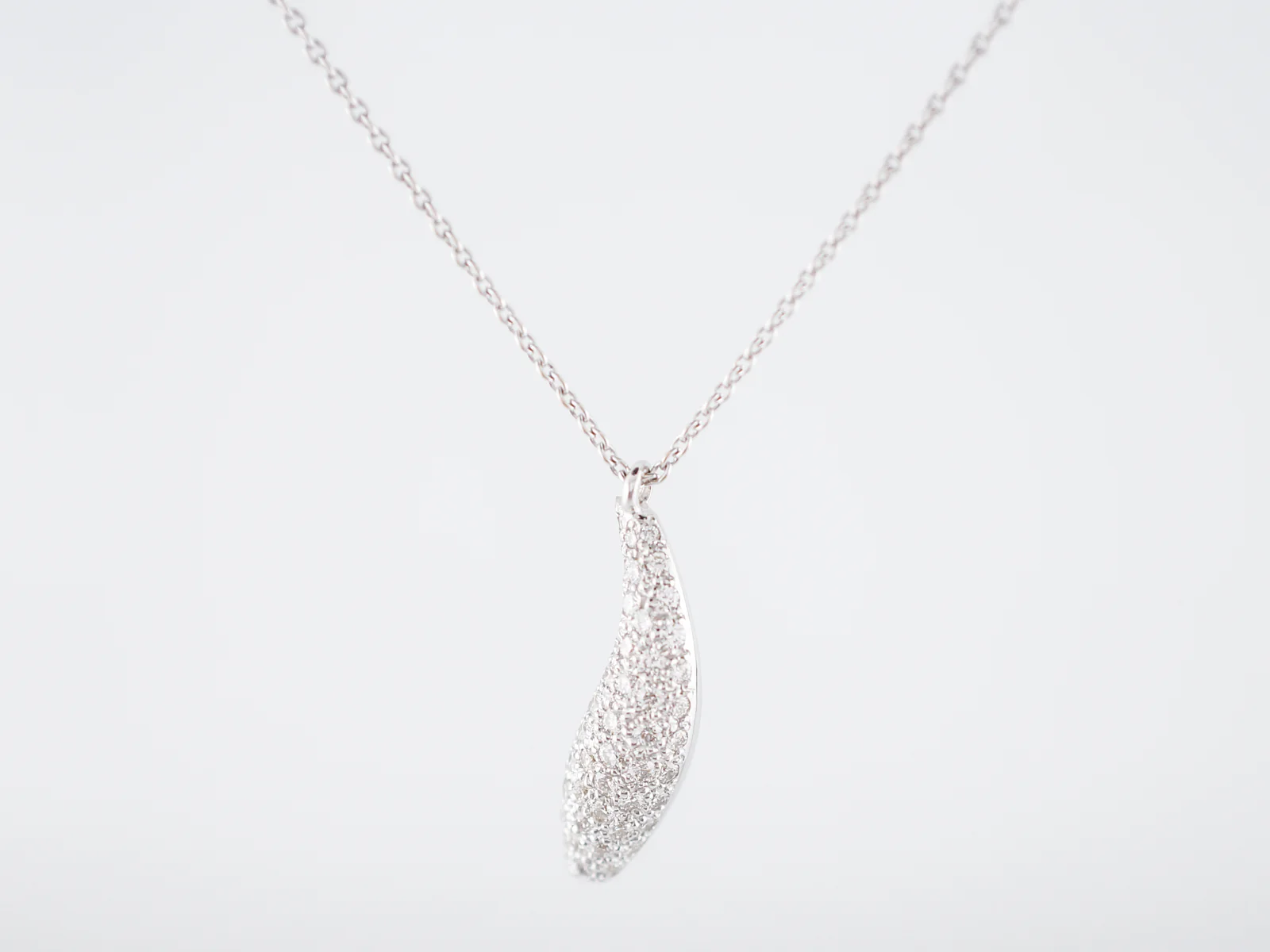 Modern Necklace Tiffany & Co .75 Round Brilliant Cut Diamonds in 18k White Gold