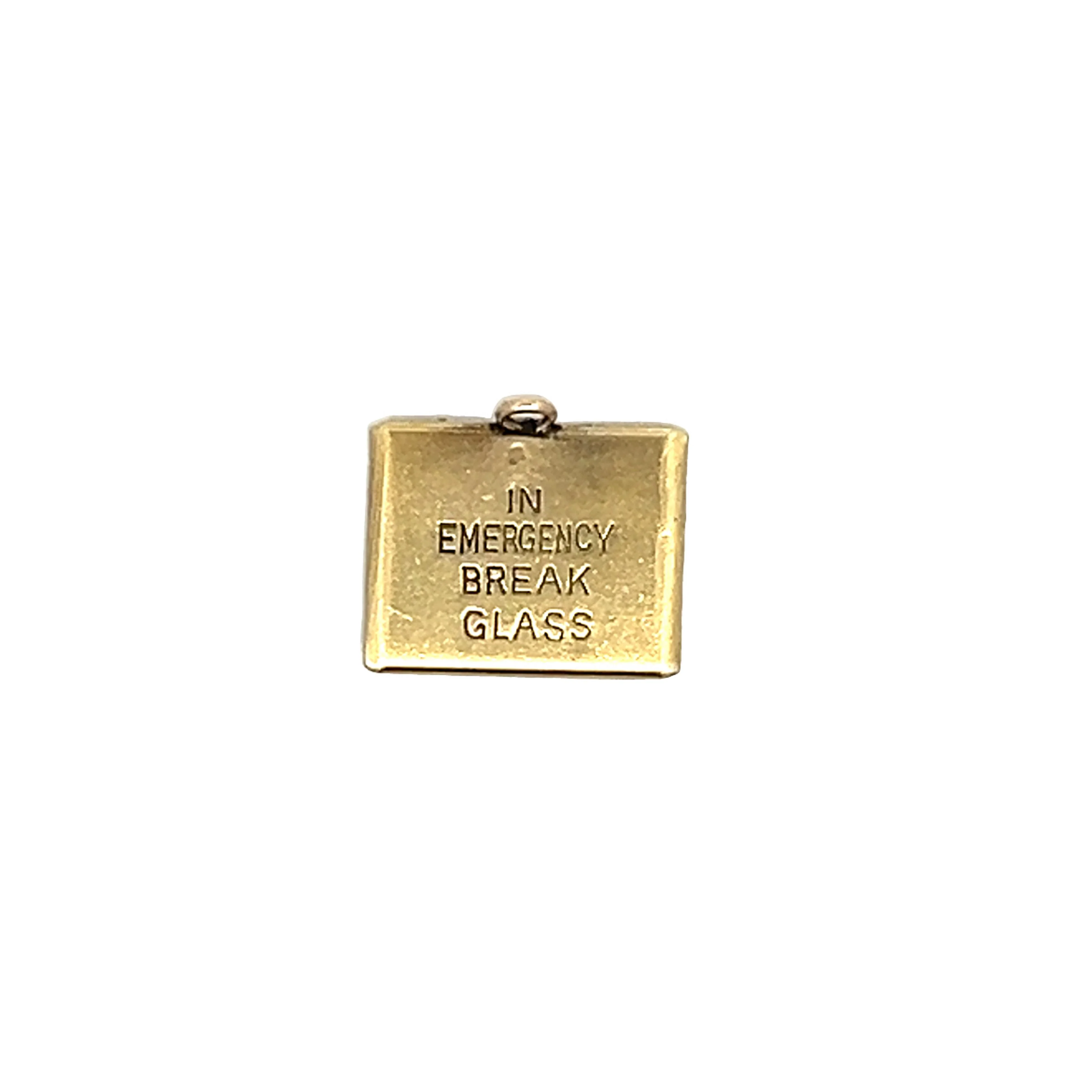 Money Box Charm Pendant in 14k Yellow Gold - Image 2