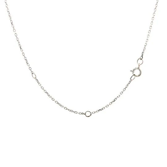 Mother of Pearl Hamsa Necklace in 14k White Gold - Image 4