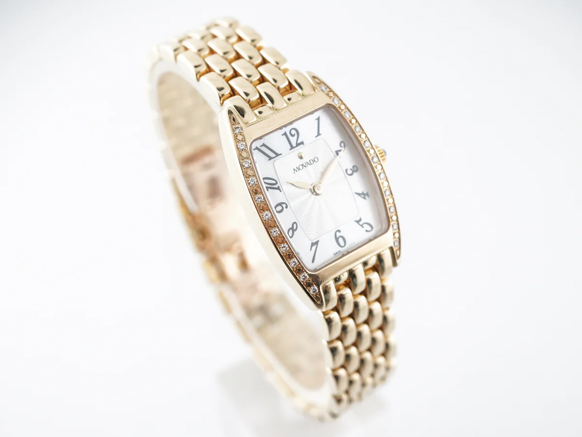 Movado Women's Watch w/ Diamonds in 14k Yellow Gold - Image 3