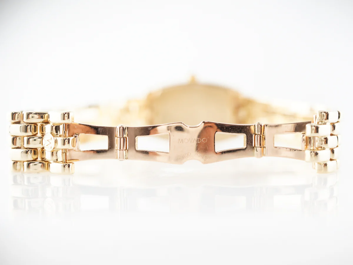 Movado Women's Watch w/ Diamonds in 14k Yellow Gold - Image 5