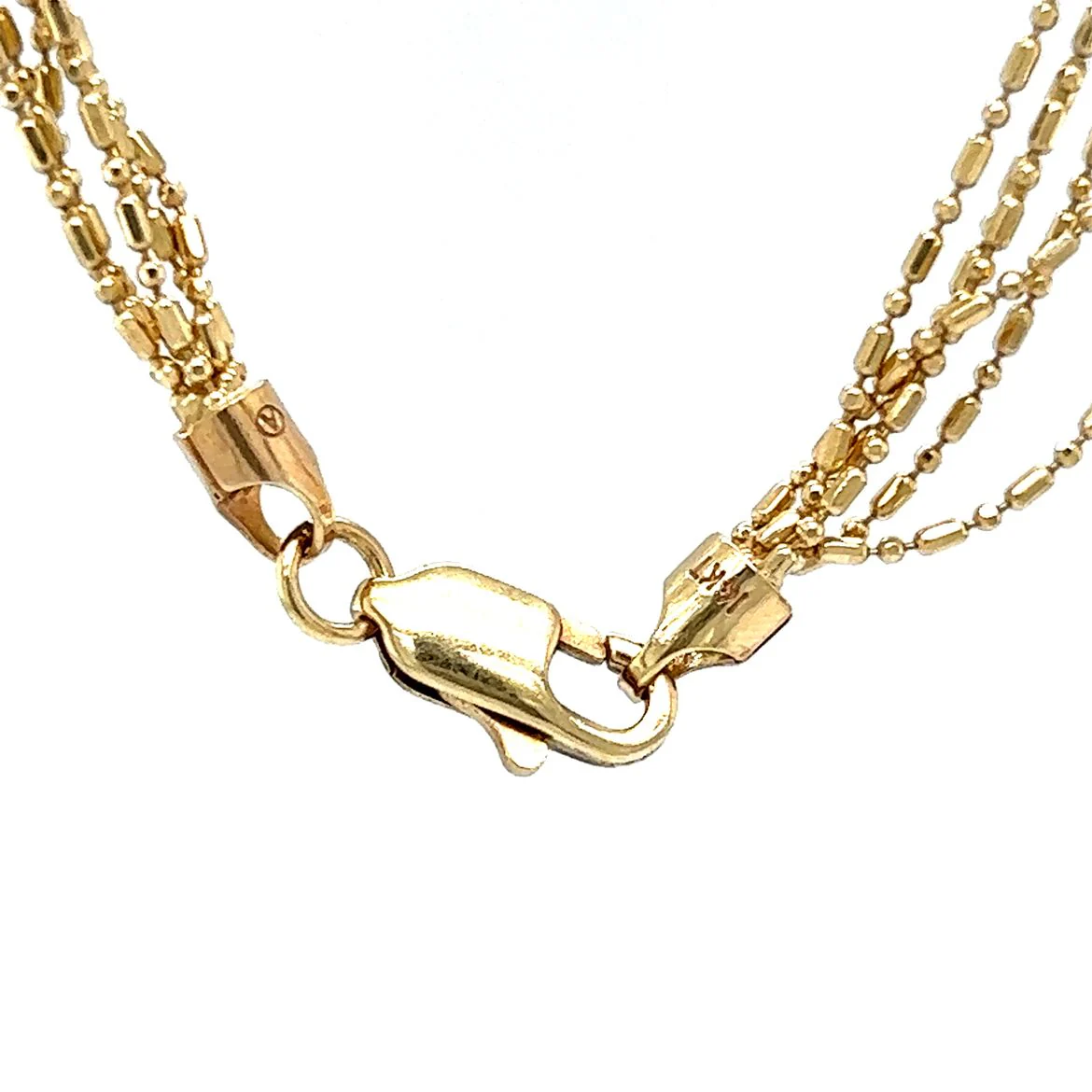 Multi-Strand Chain Necklace in 14k Yellow Gold - Image 4