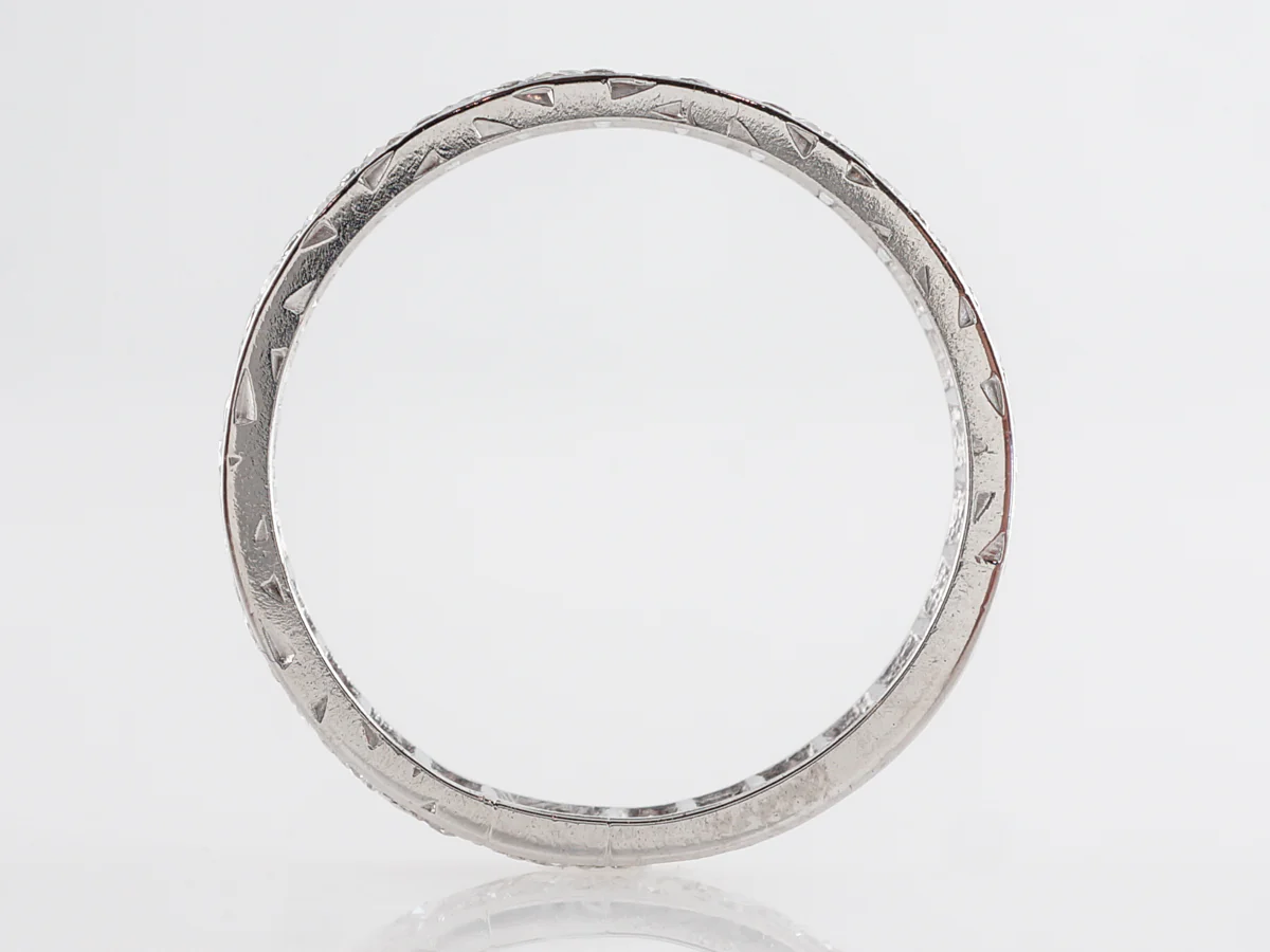 Old European Diamond Eternity Band in Platinum - Image 3