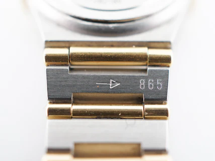 Omega Constellation Ladies 18K Gold Full Bar & Stainless Steel Watch Mother of Pearl Dial - Image 11