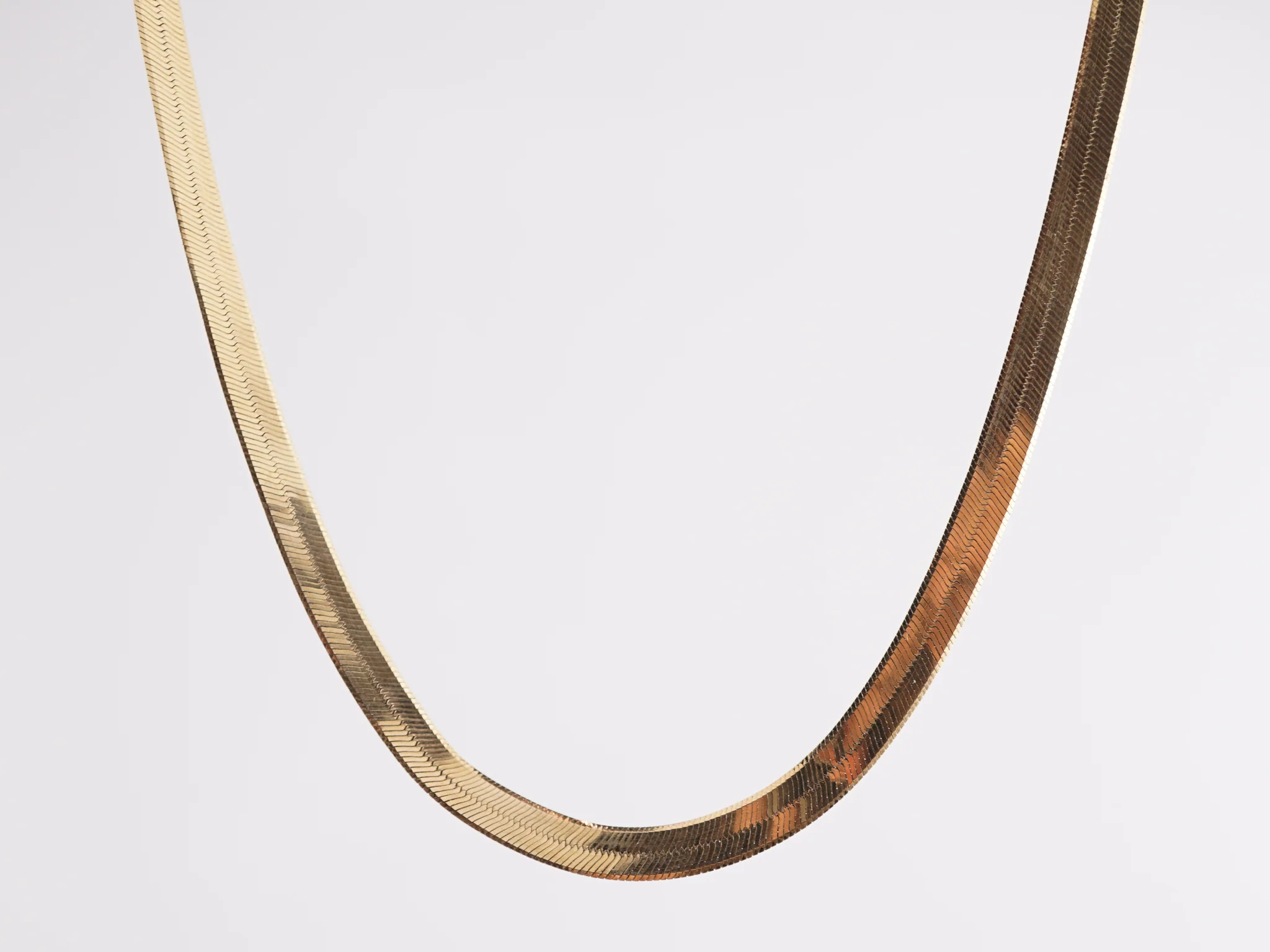 Omega Necklace in 14k Yellow Gold - Image 2