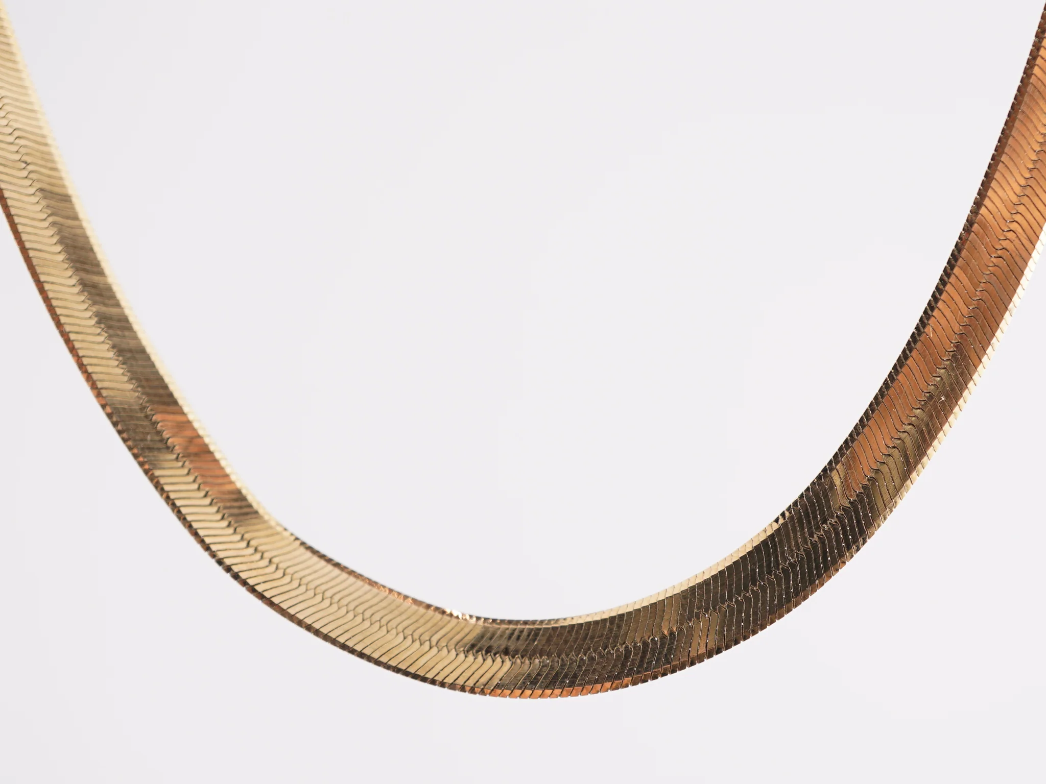 Omega Necklace in 14k Yellow Gold - Image 3