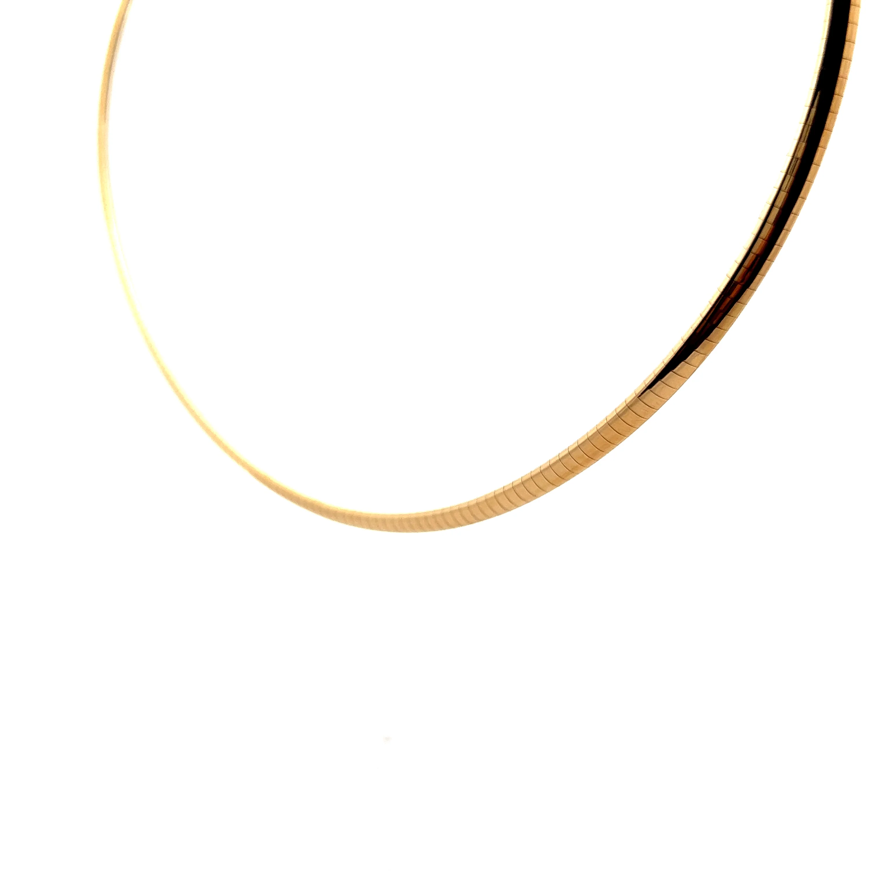 Omega Collar Necklace in 14k Yellow Gold - Image 2