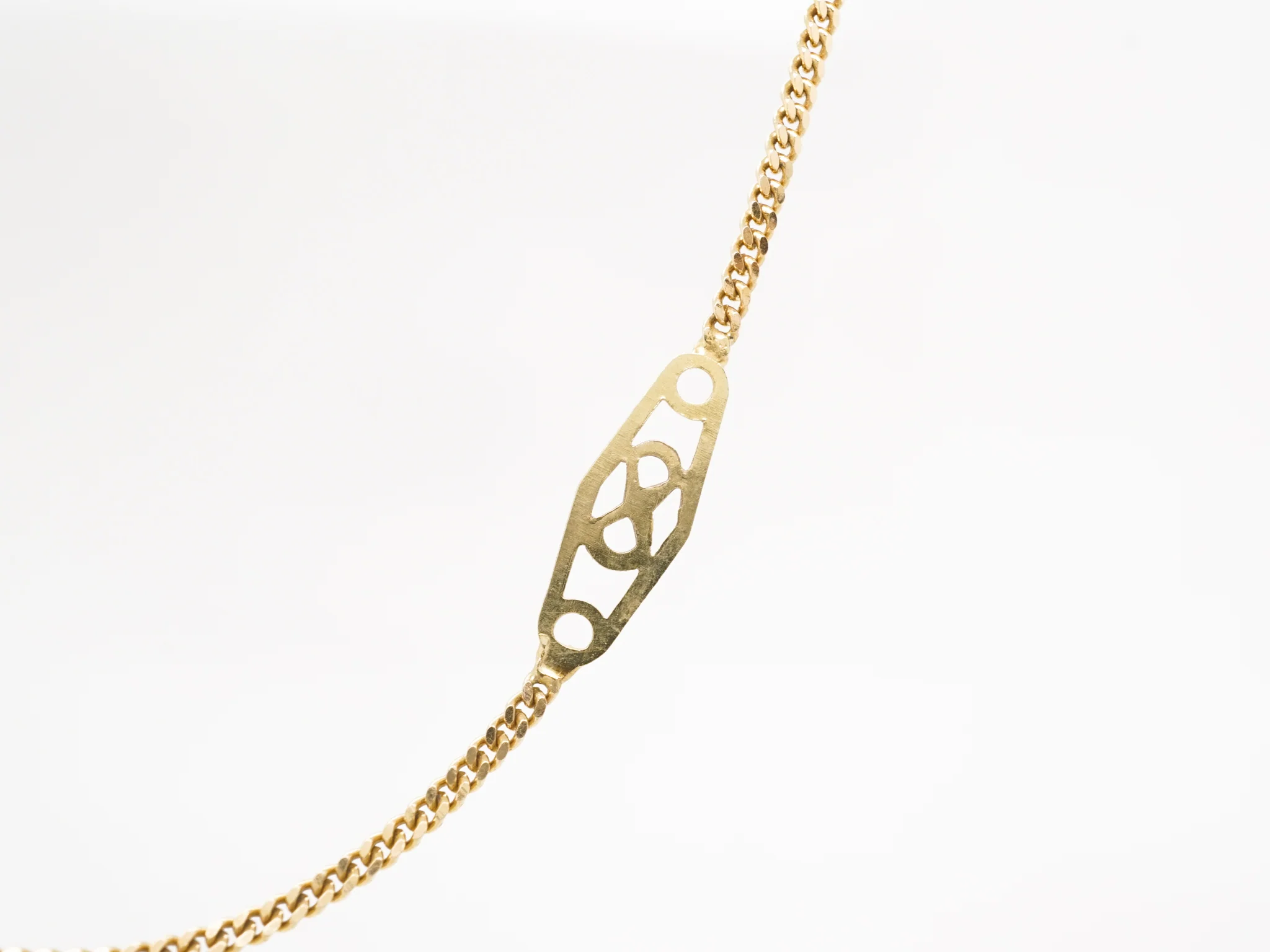 Ornate Mid-Century 18 Inch Chain in 14k Yellow Gold - Image 3
