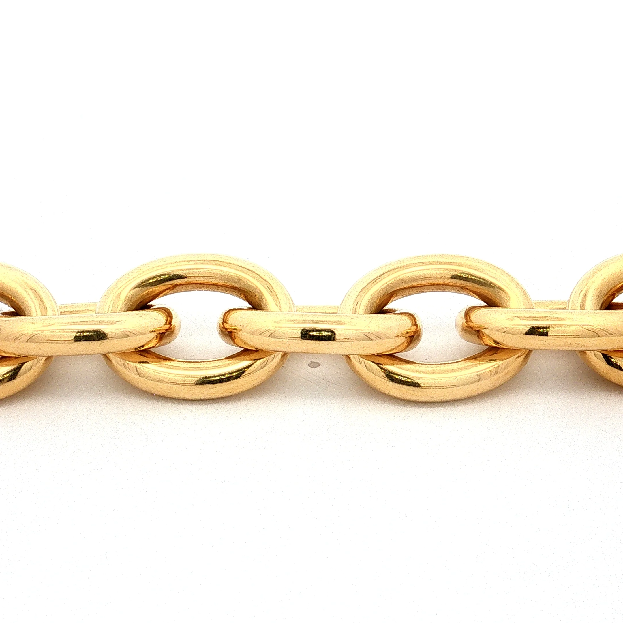 Oversized Link Statement Bracelet 18k Yellow Gold - Image 5