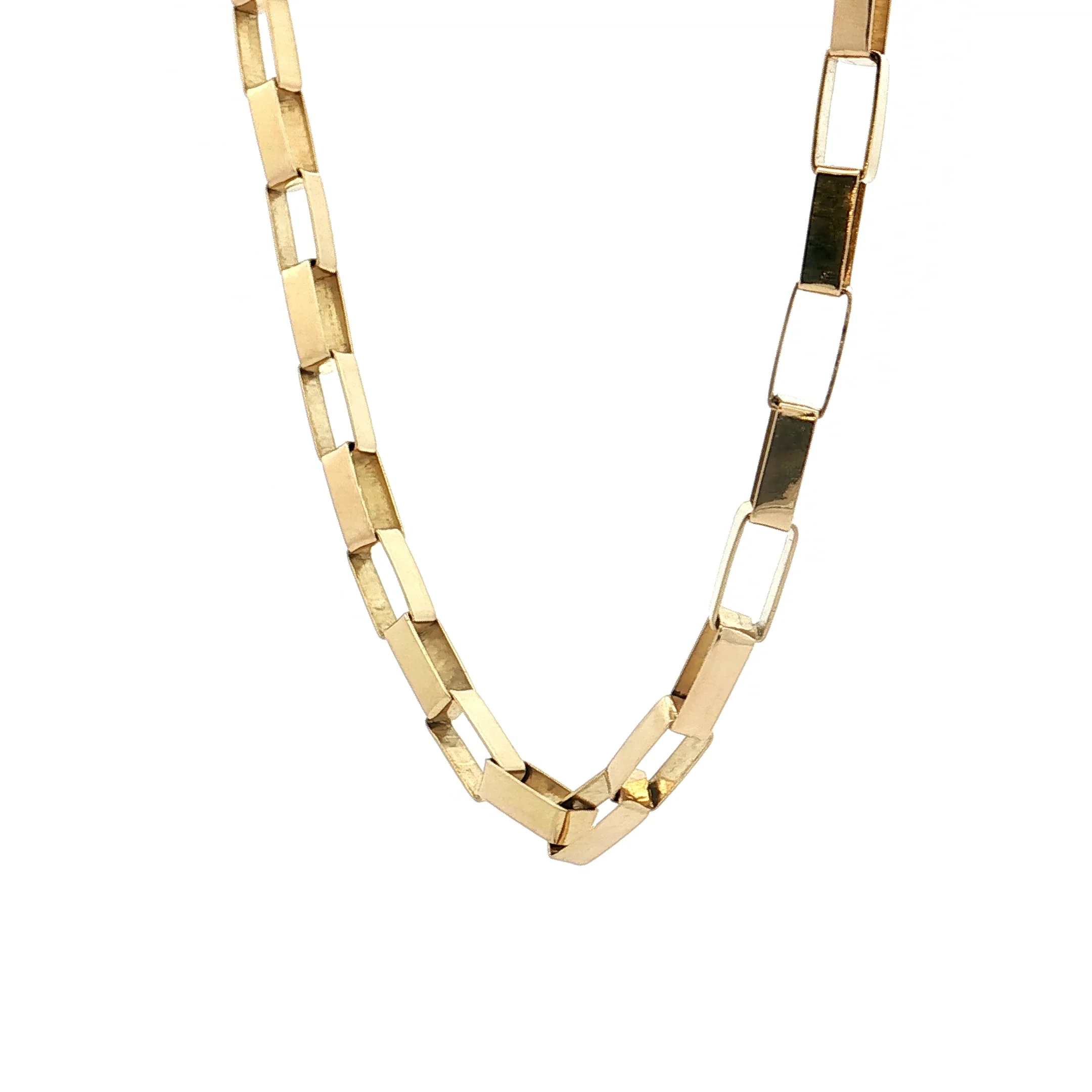 Paperclip Necklace & Bracelet in 14k Yellow Gold - Image 2