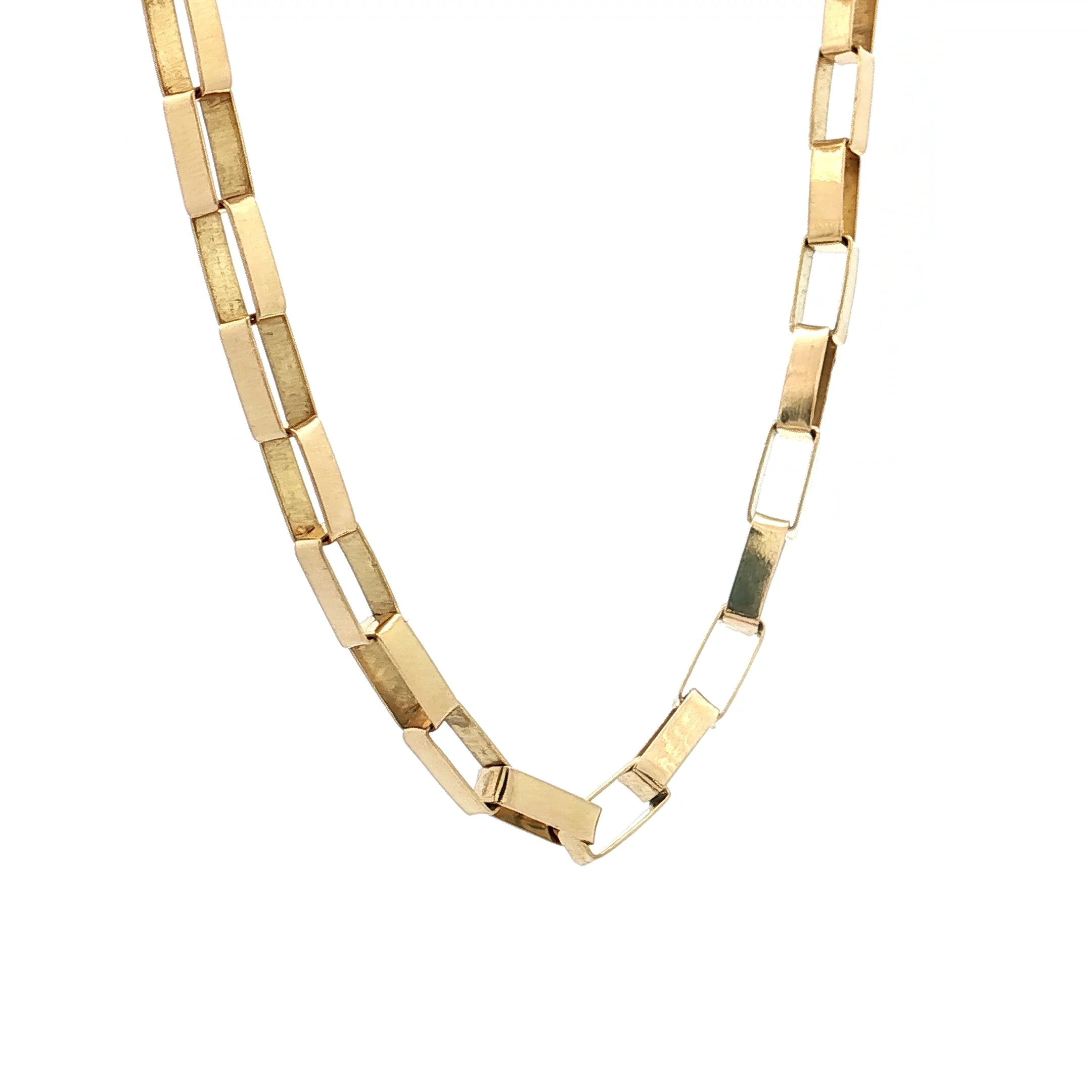 Paperclip Necklace & Bracelet in 14k Yellow Gold - Image 3