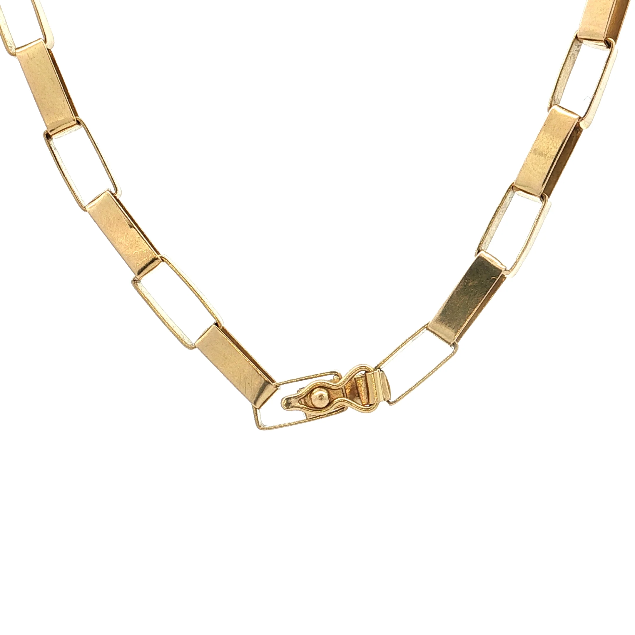 Paperclip Necklace & Bracelet in 14k Yellow Gold - Image 4