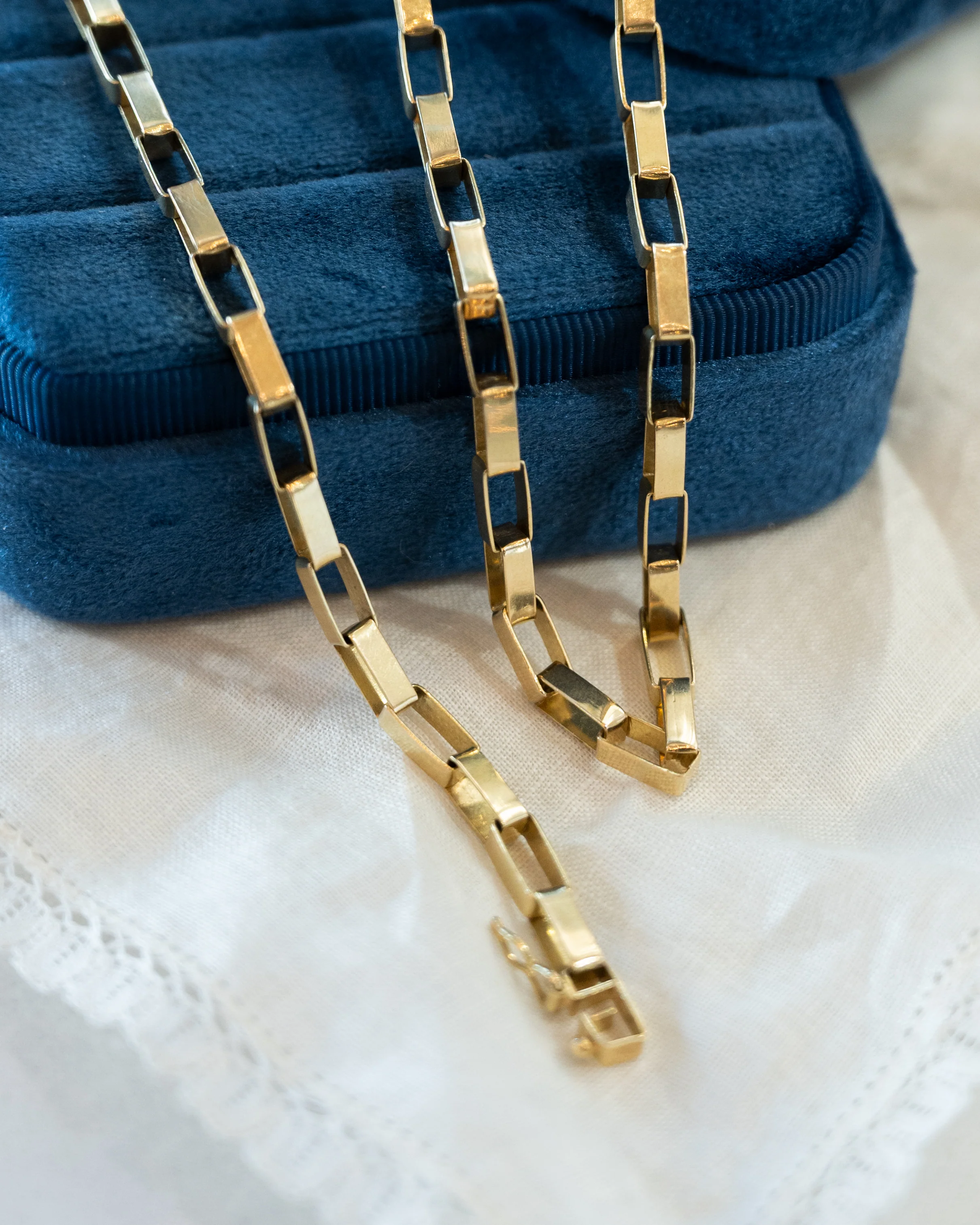 Paperclip Necklace & Bracelet in 14k Yellow Gold - Image 9