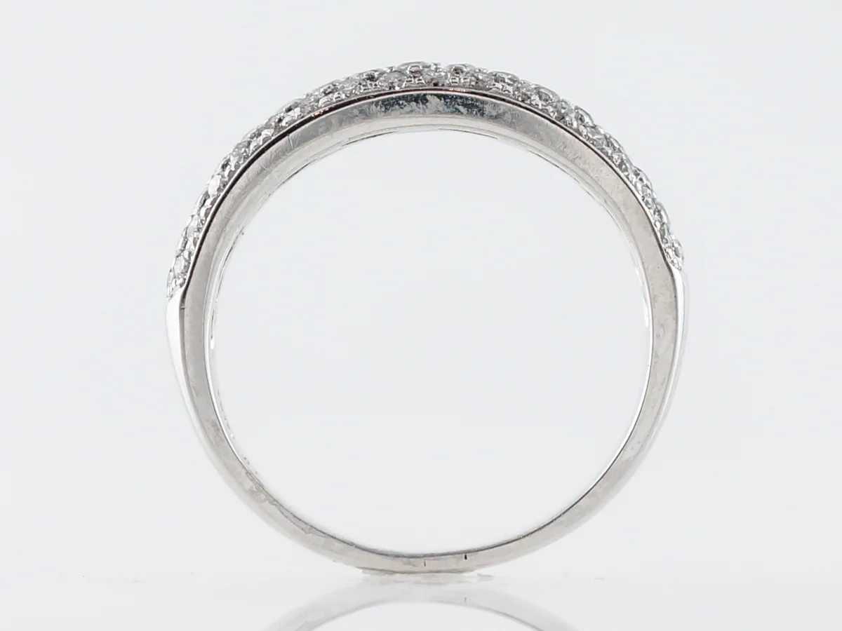 Pave Diamond Wedding Band in White Gold - Image 4