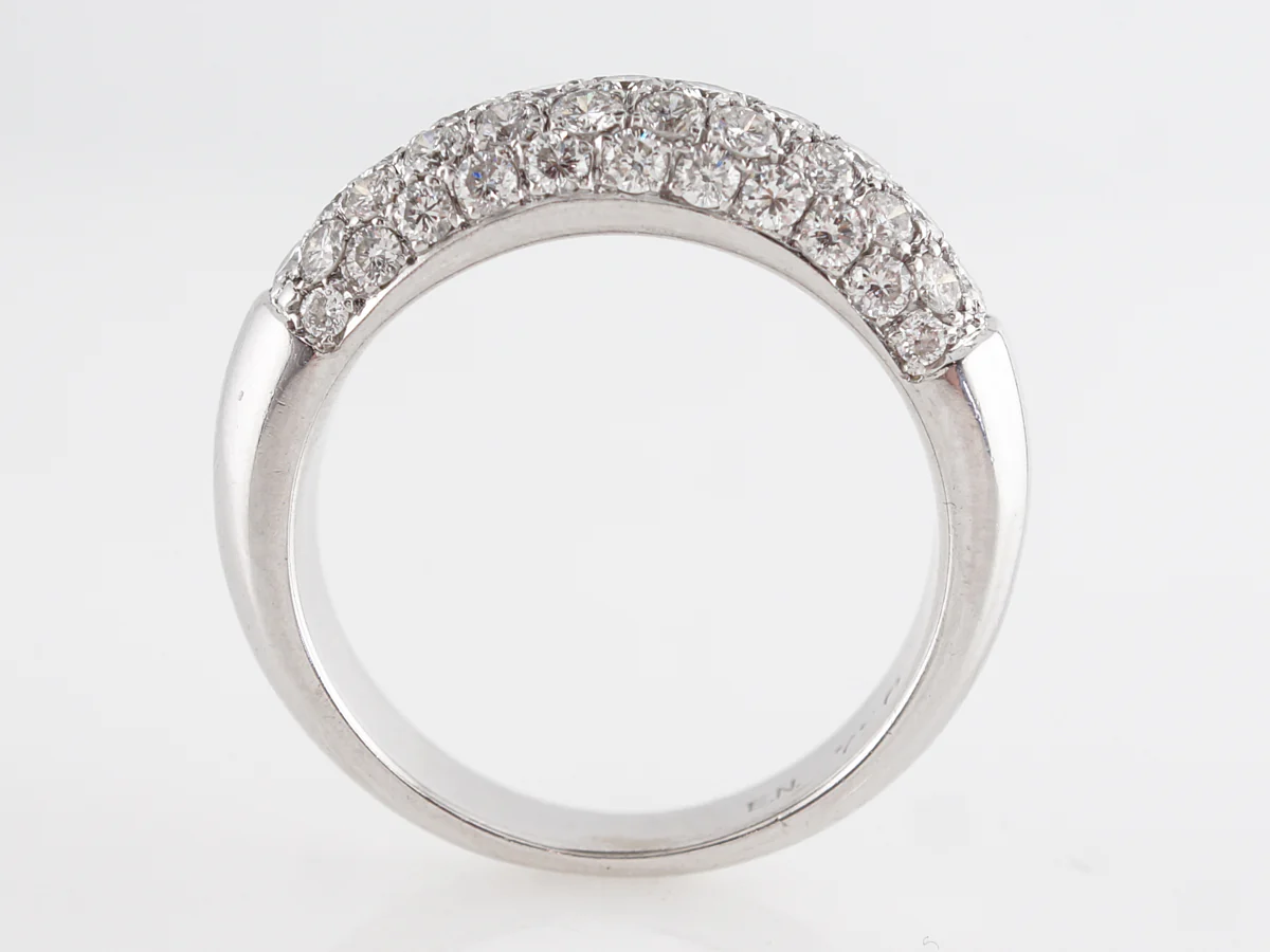 Pave Diamond Cocktail Ring in 18k White Gold - Image 4