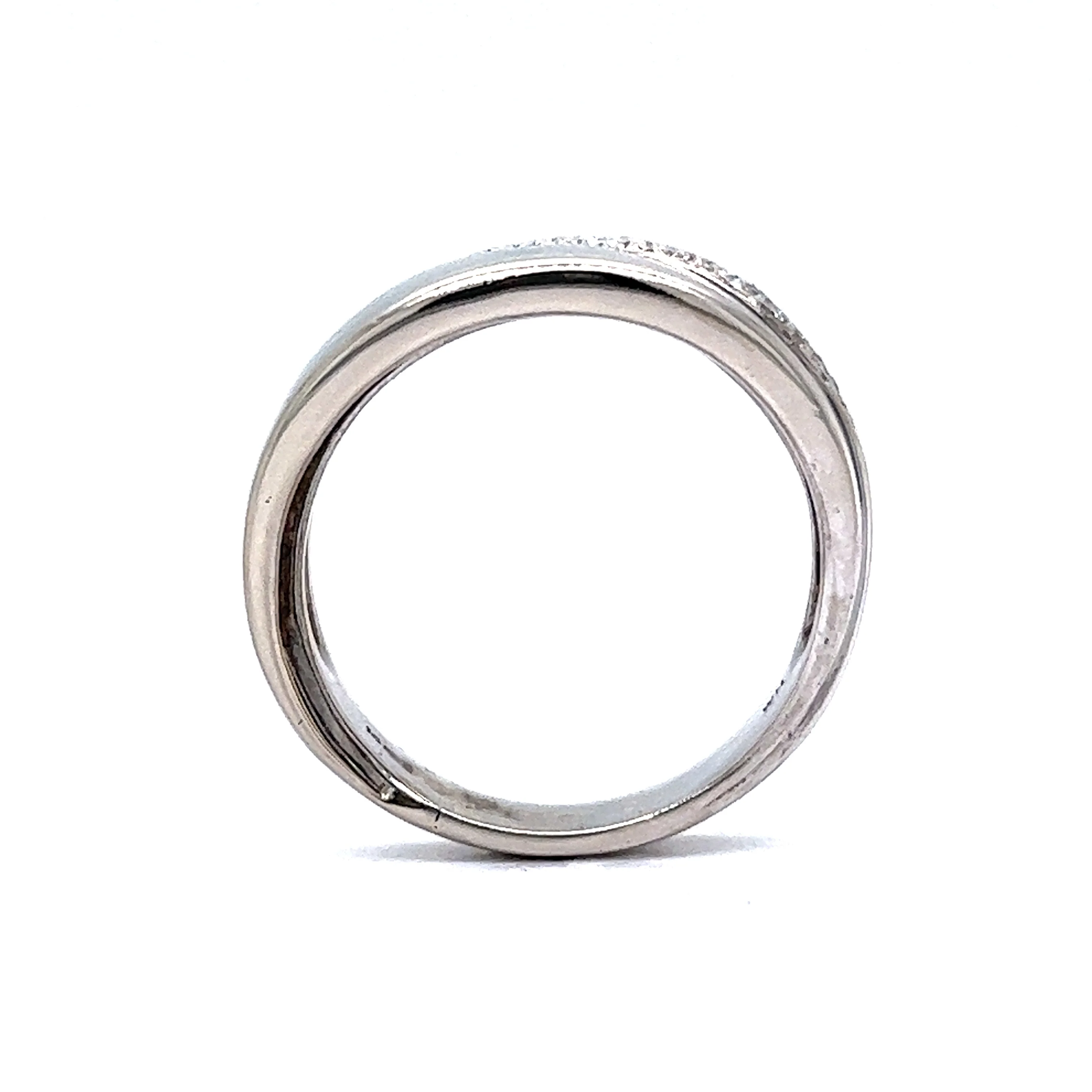 Pave Diamond Overlap Ring in 14k White Gold - Image 4