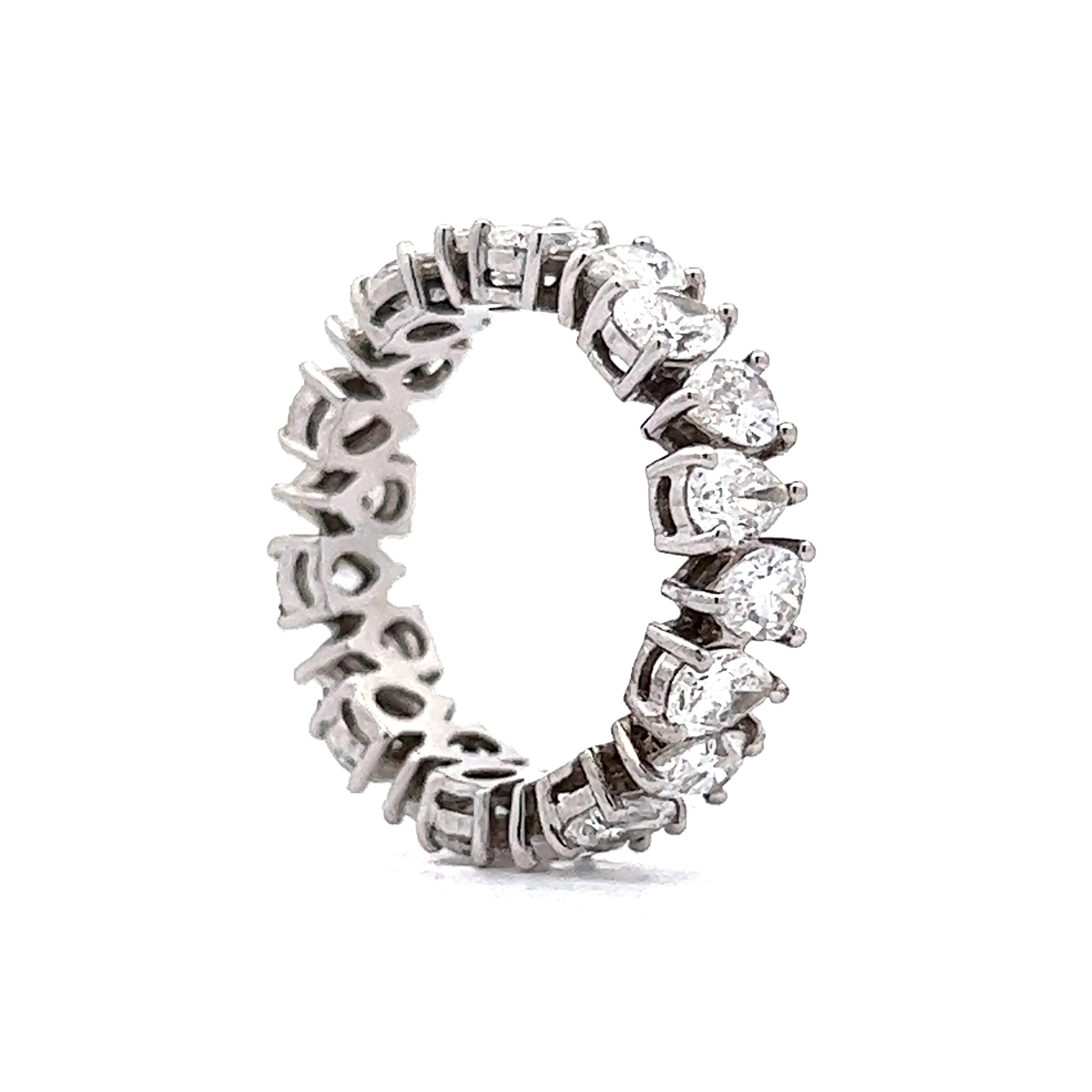 Pear Cut Diamond Eternity Band in 18k White Gold - Image 5
