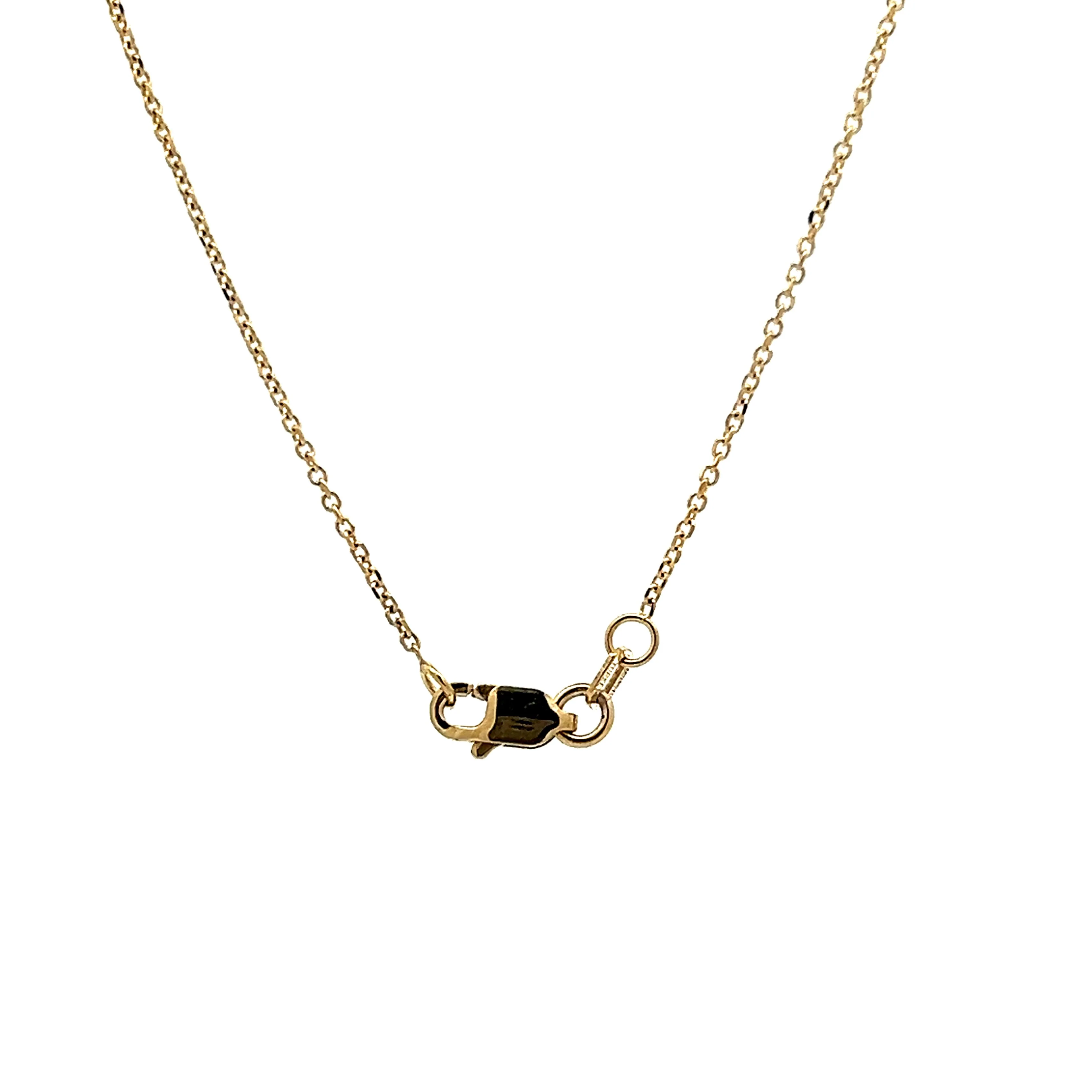 Pear Cut Pink Tourmaline Pendant Necklace in 14k Yellow Gold - Image 5