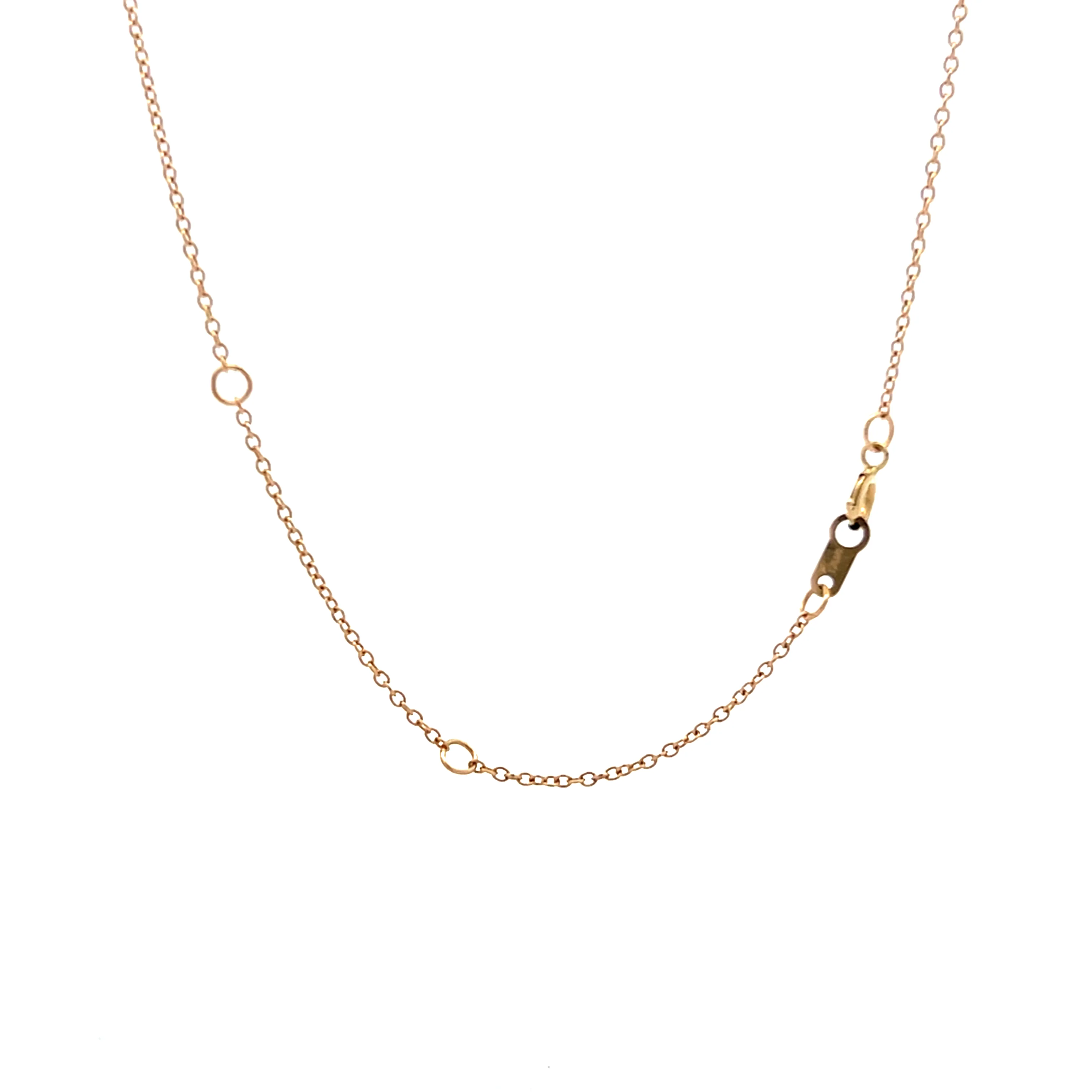 Pearl & Diamond Pendant Necklace in 14k Rose Gold - Image 4